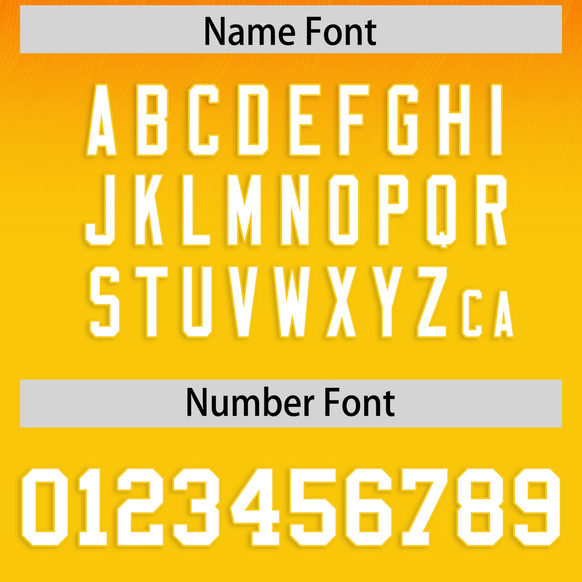 Custom Orange and Gold Customize Flag Football Jersey-7v7 Football Uniforms | KXKSHOP