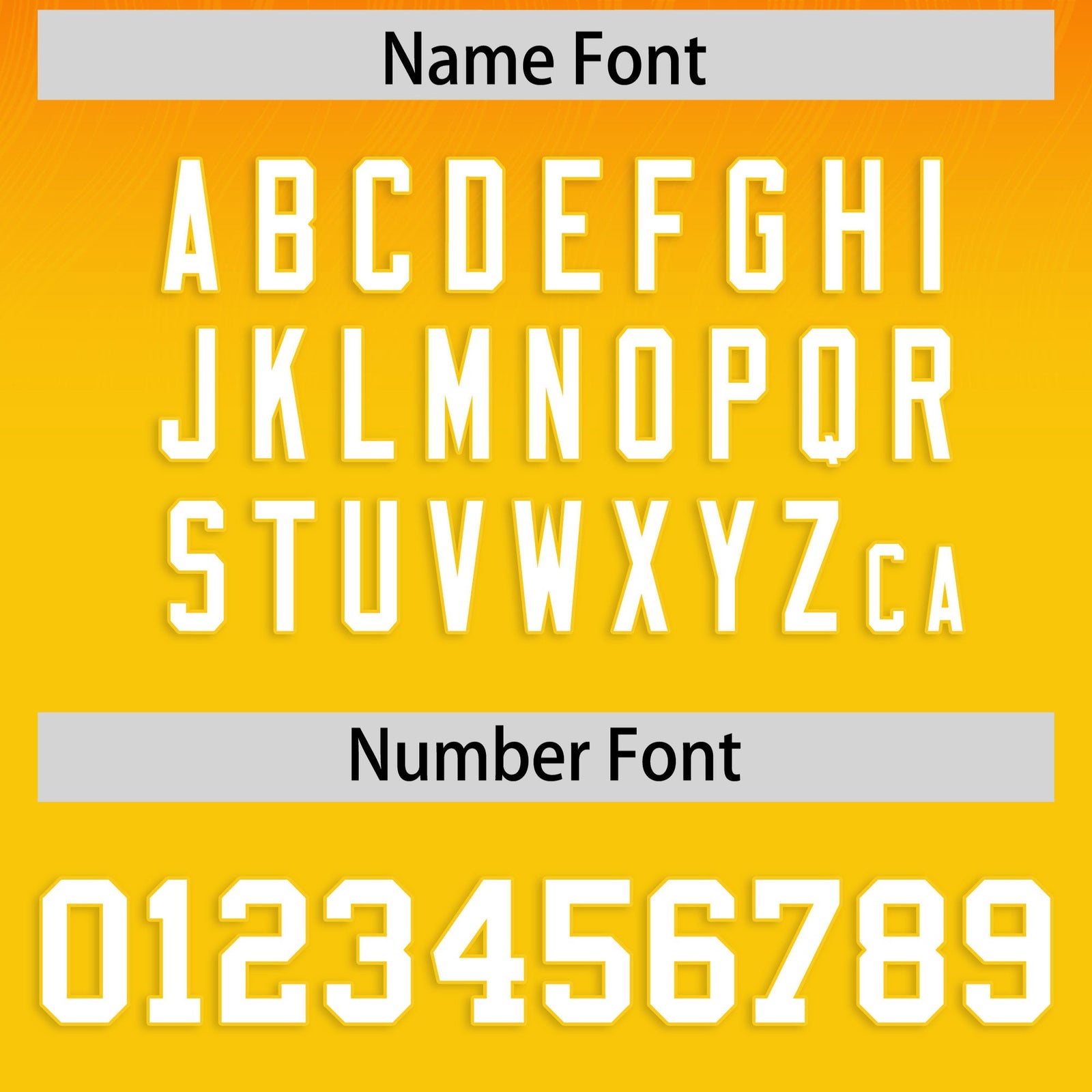 Custom Orange and Gold Customize Flag Football Jersey-7v7 Football Uniforms | KXKSHOP