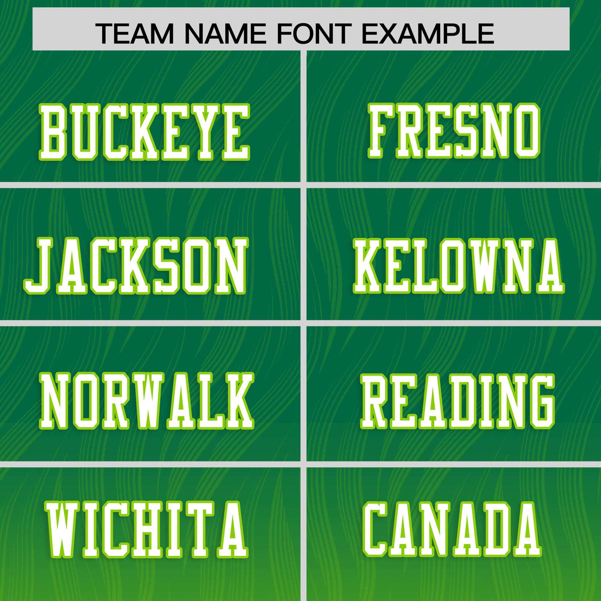 Custom Kelly Green and Neon Green Customize Flag Football Jersey-7v7 Football Uniforms | KXKSHOP