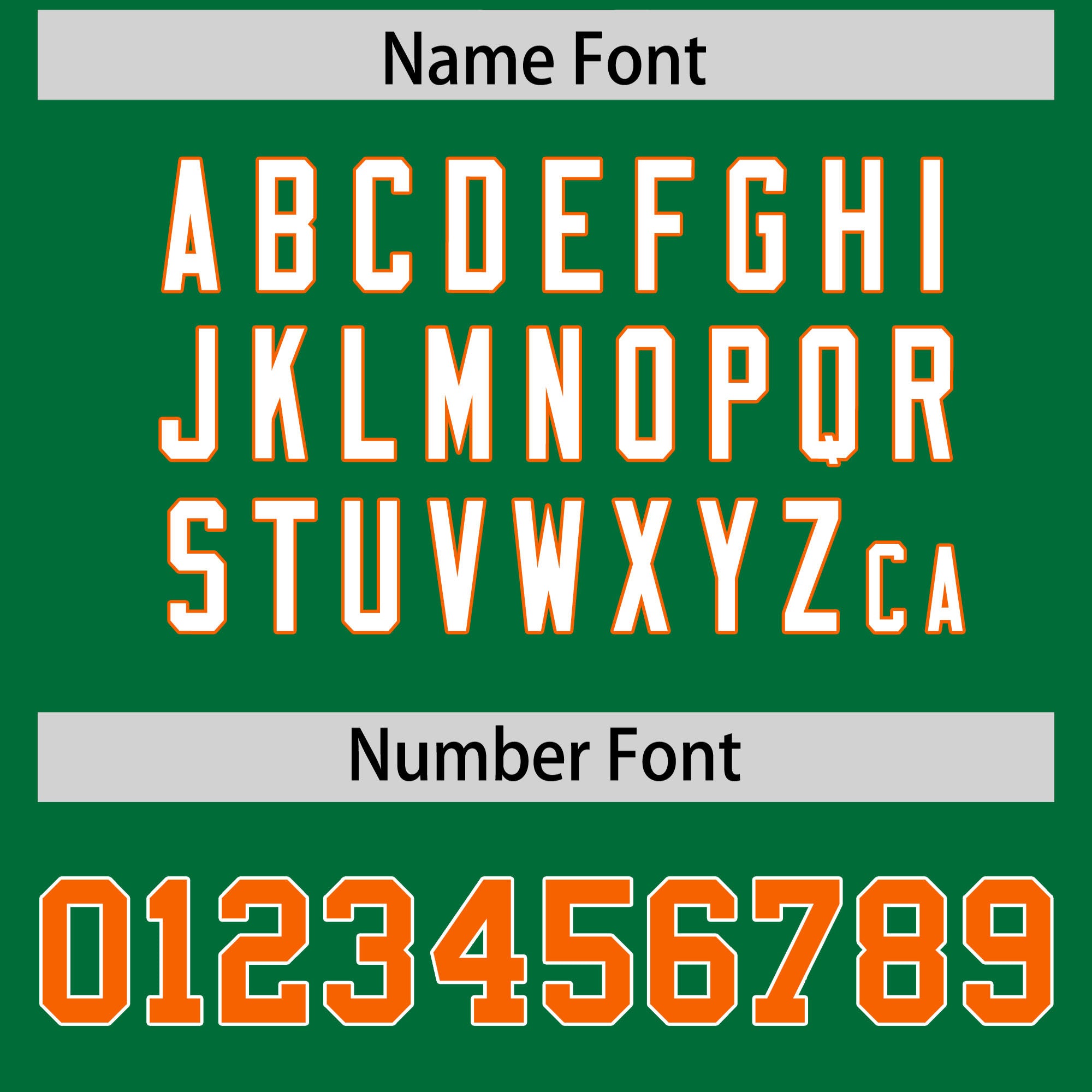 Custom Kelly Green Orange Personalized Shoulder Star Pattern Flag Football Jersey
