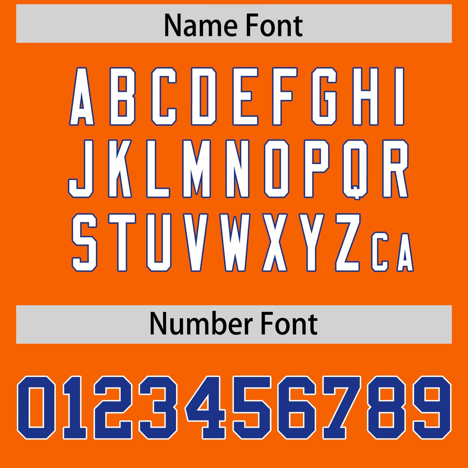 Custom Orange Royal Personalized Shoulder Star Pattern Flag Football Jersey