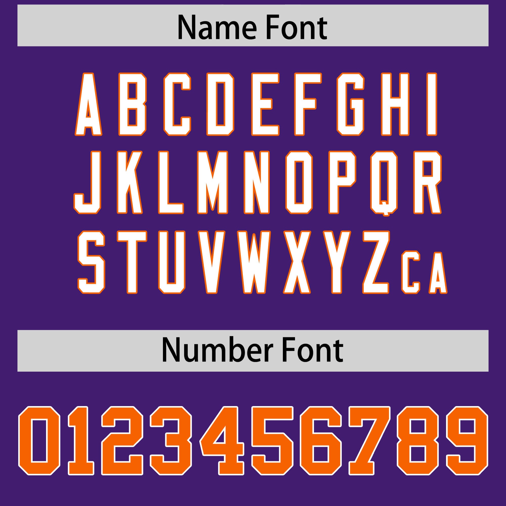 Custom Purple Orange Personalized Shoulder Star Pattern Flag Football Jersey
