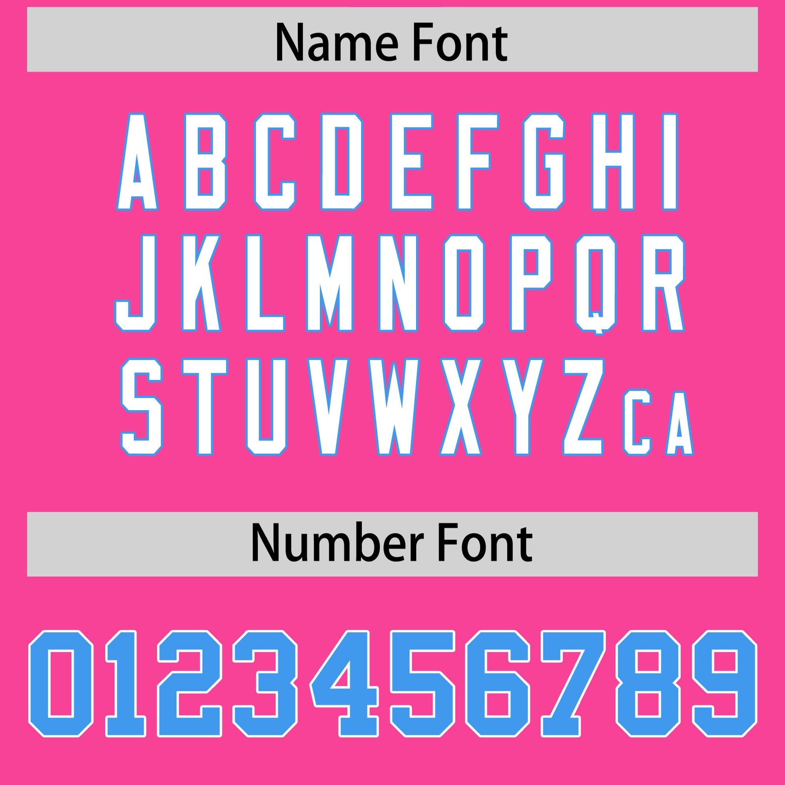 Custom Pink Powder Blue Personalized Shoulder Star Pattern Flag Football Jersey