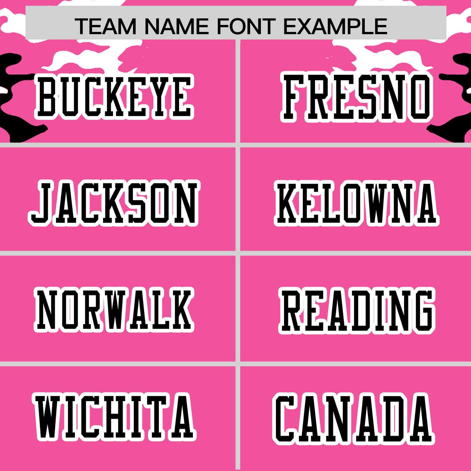 Custom Pink Black-White Personalized Camo Authentic Football Jersey