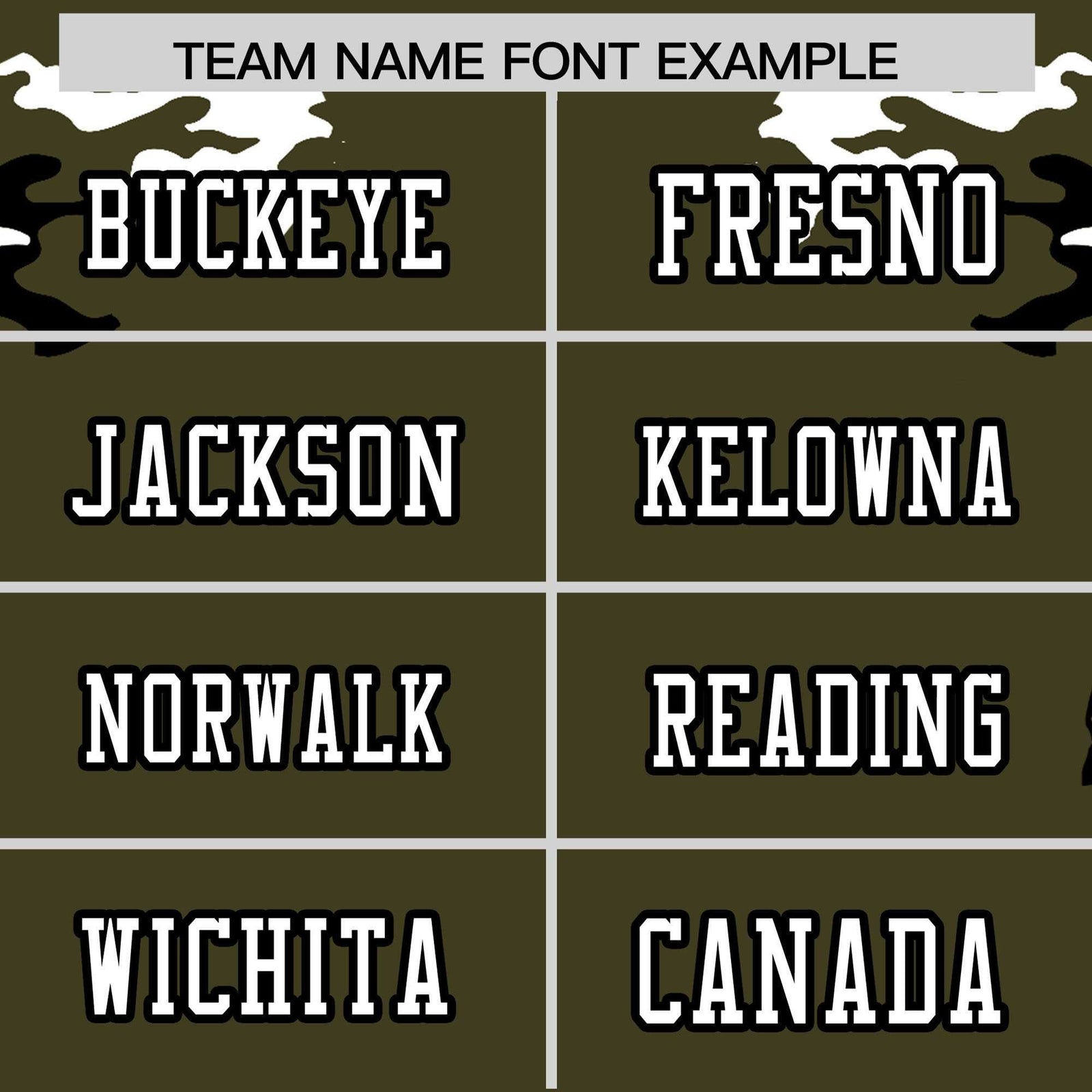 Custom Olive Black-White Personalized Camo Authentic Football Jersey