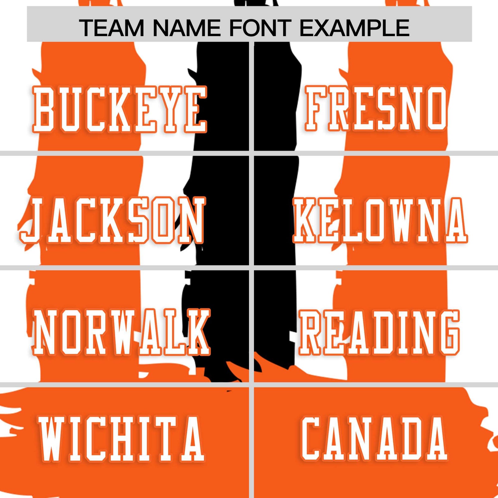 Custom Flag Football Jersey | White Orange and Black Graffiti Pattern Practice 7on7 Uniforms | Add name, number & logo| KXKSHOP