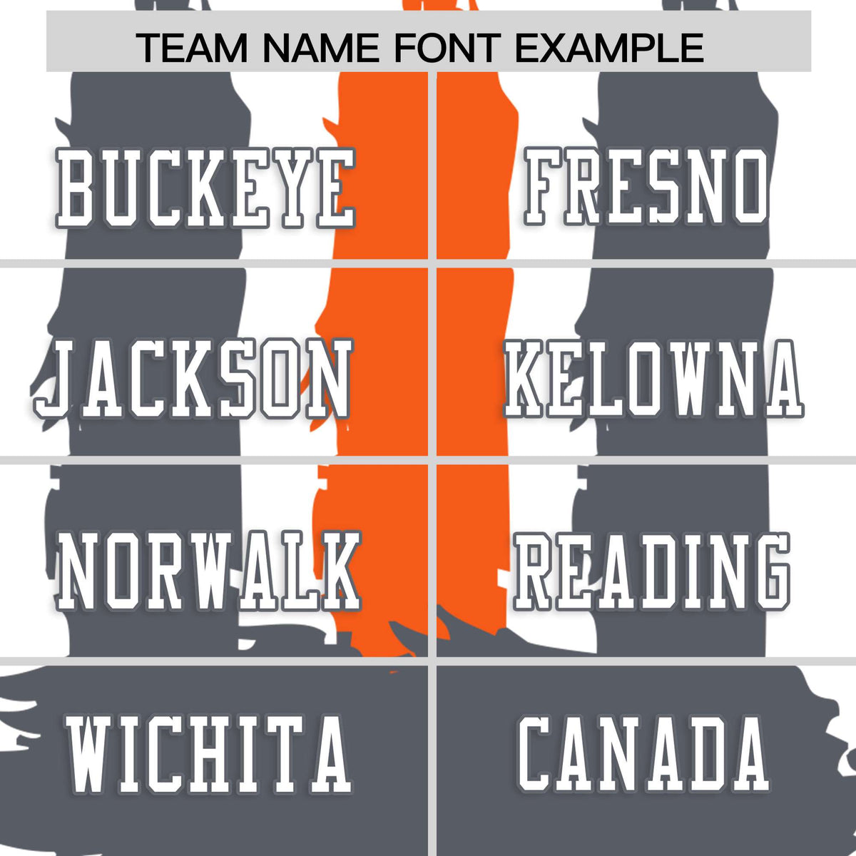 Custom Flag Football Jersey | White Dark Gray and Orange Graffiti Pattern Practice 7on7 Uniforms | Add name, number &amp; logo| KXKSHOP