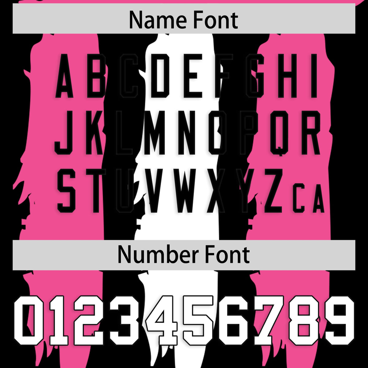 Custom Flag Football Jersey | Black Pink and White Graffiti Pattern Practice 7on7 Uniforms | Add name, number &amp; logo| KXKSHOP