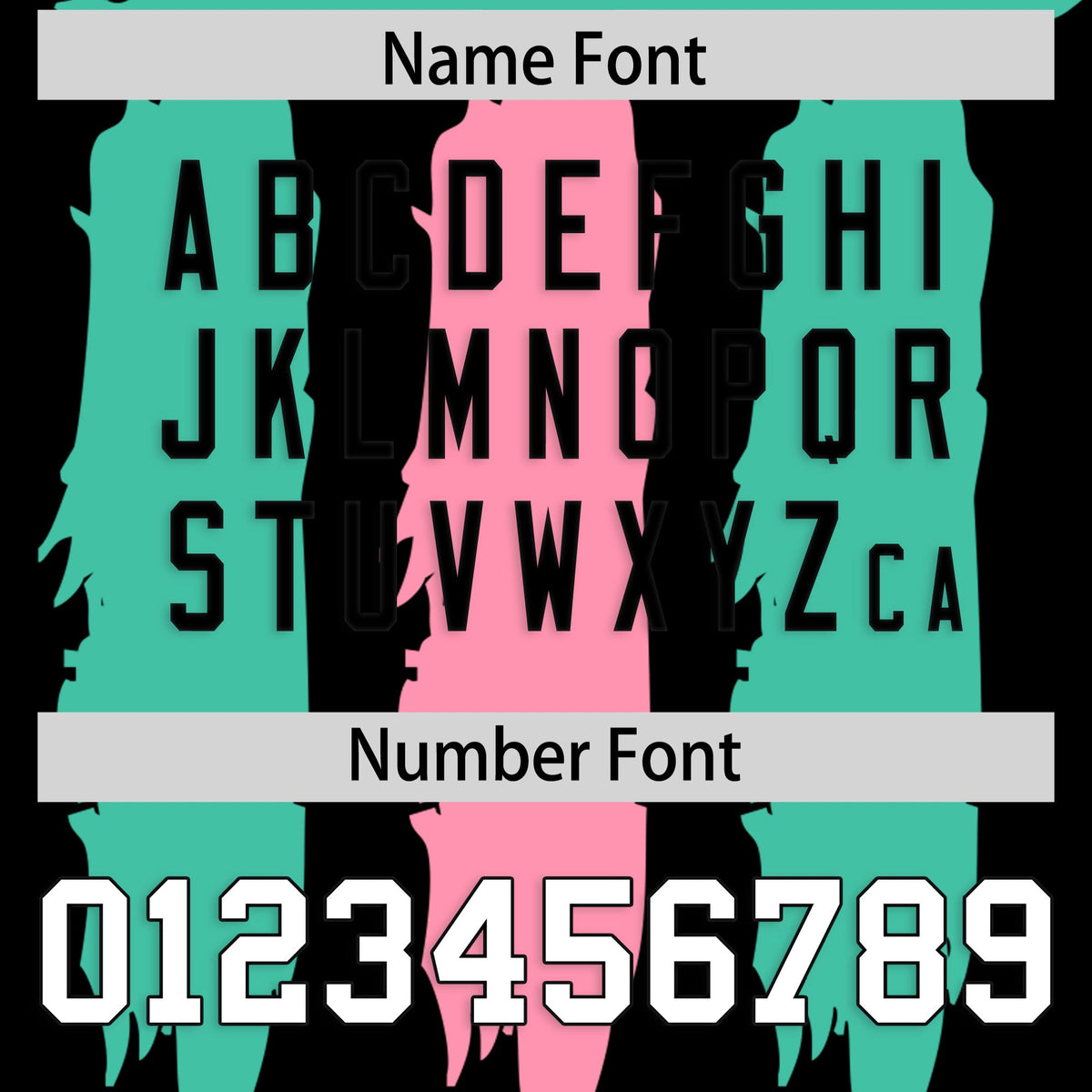 Custom Flag Football Jersey | Black Bright Green and Light Pink Graffiti Pattern Practice 7on7 Uniforms | Add name, number &amp; logo| KXKSHOP