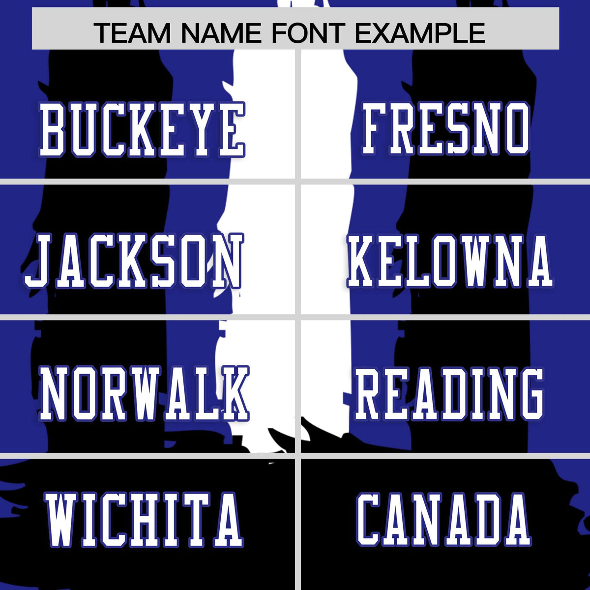 Custom Flag Football Jersey | Royal Black and White Graffiti Pattern Practice 7on7 Uniforms | Add name, number &amp; logo| KXKSHOP