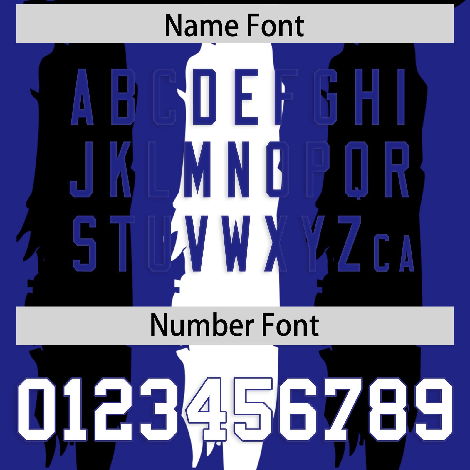 Custom Flag Football Jersey | Royal Black and White Graffiti Pattern Practice 7on7 Uniforms | Add name, number & logo| KXKSHOP