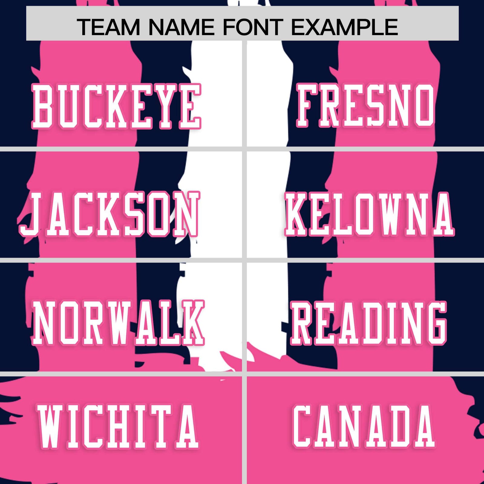 Custom Flag Football Jersey | Navy Pink and White Graffiti Pattern Practice 7on7 Uniforms | Add name, number & logo| KXKSHOP