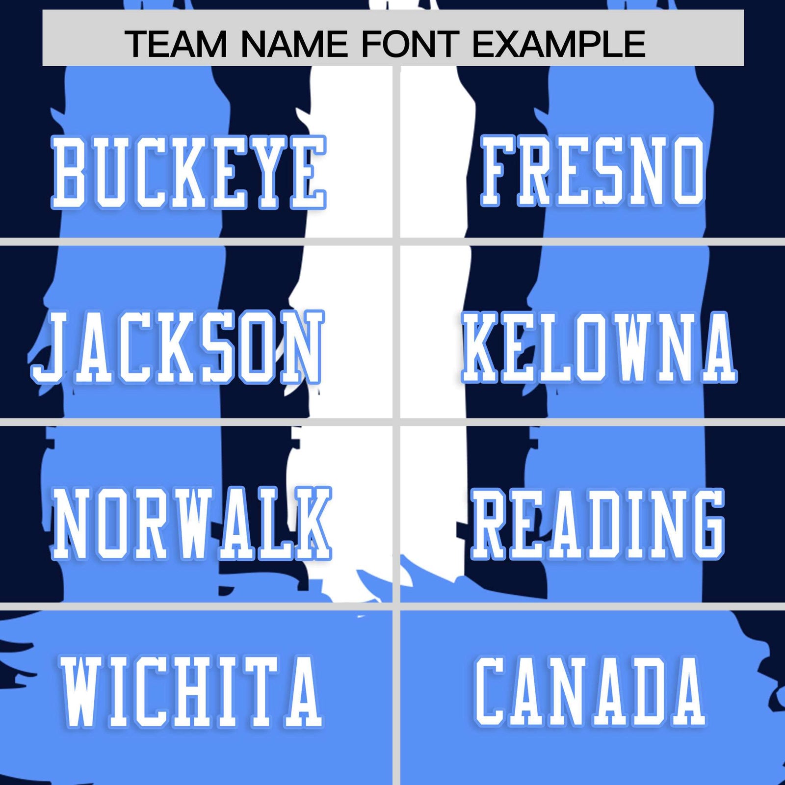 Custom Flag Football Jersey | Navy Powder Blue and White Graffiti Pattern Practice 7on7 Uniforms | Add name, number & logo| KXKSHOP