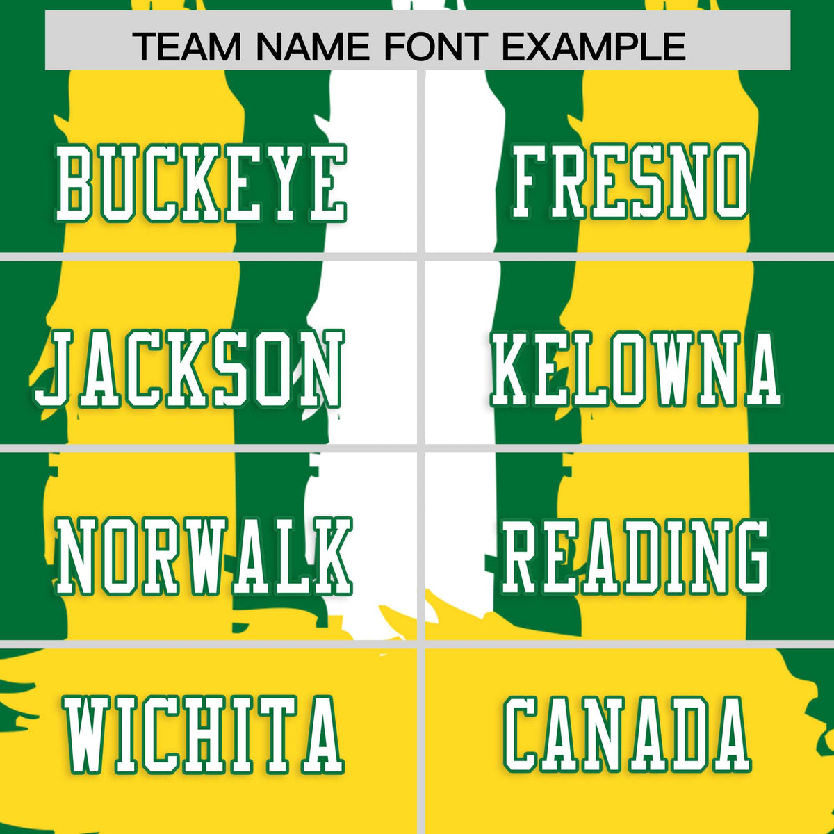Custom Flag Football Jersey | Kelly Green Gold and White Graffiti Pattern Practice 7on7 Uniforms | Add name, number &amp; logo| KXKSHOP