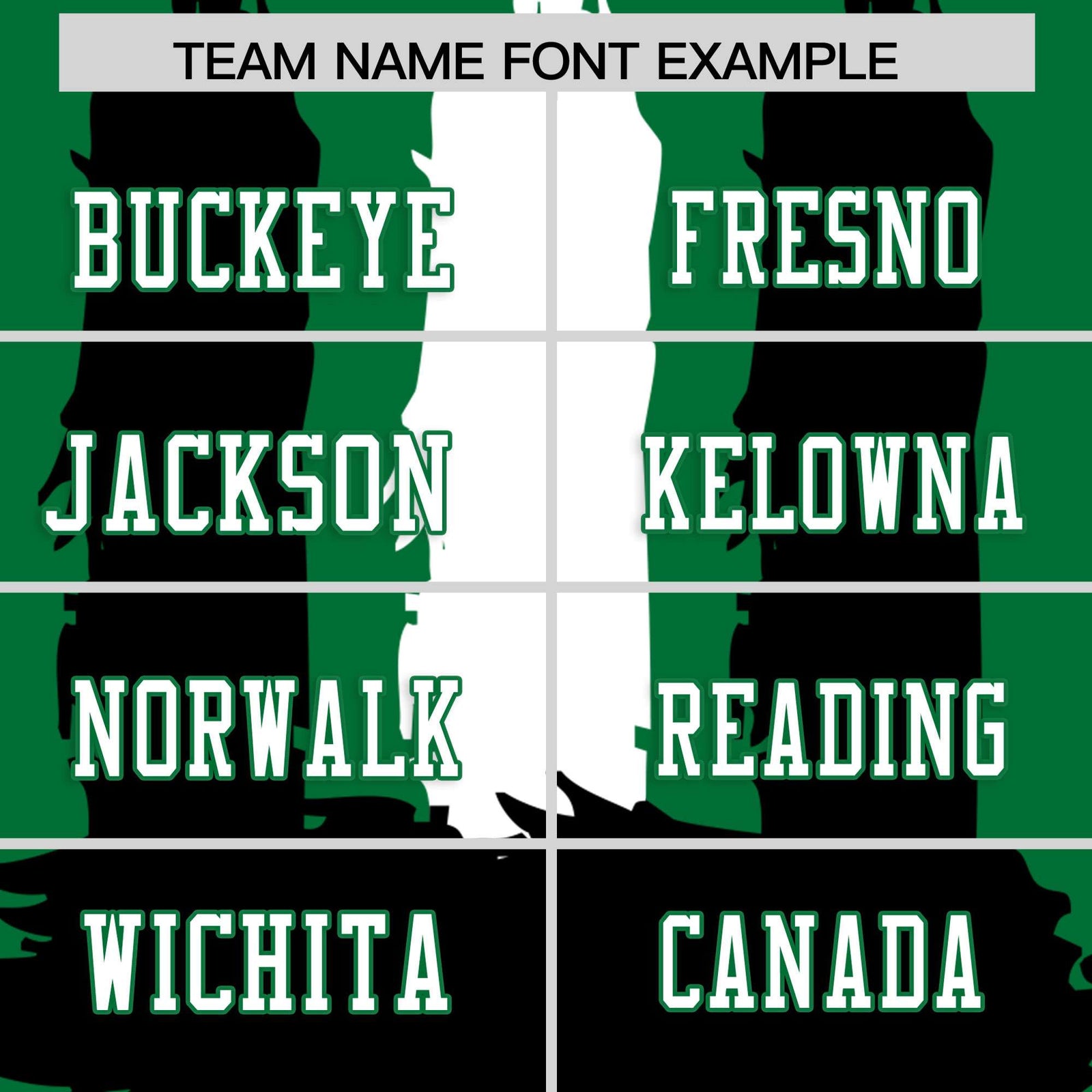 Custom Flag Football Jersey | Kelly Green Black and White Graffiti Pattern Practice 7on7 Uniforms | Add name, number & logo| KXKSHOP