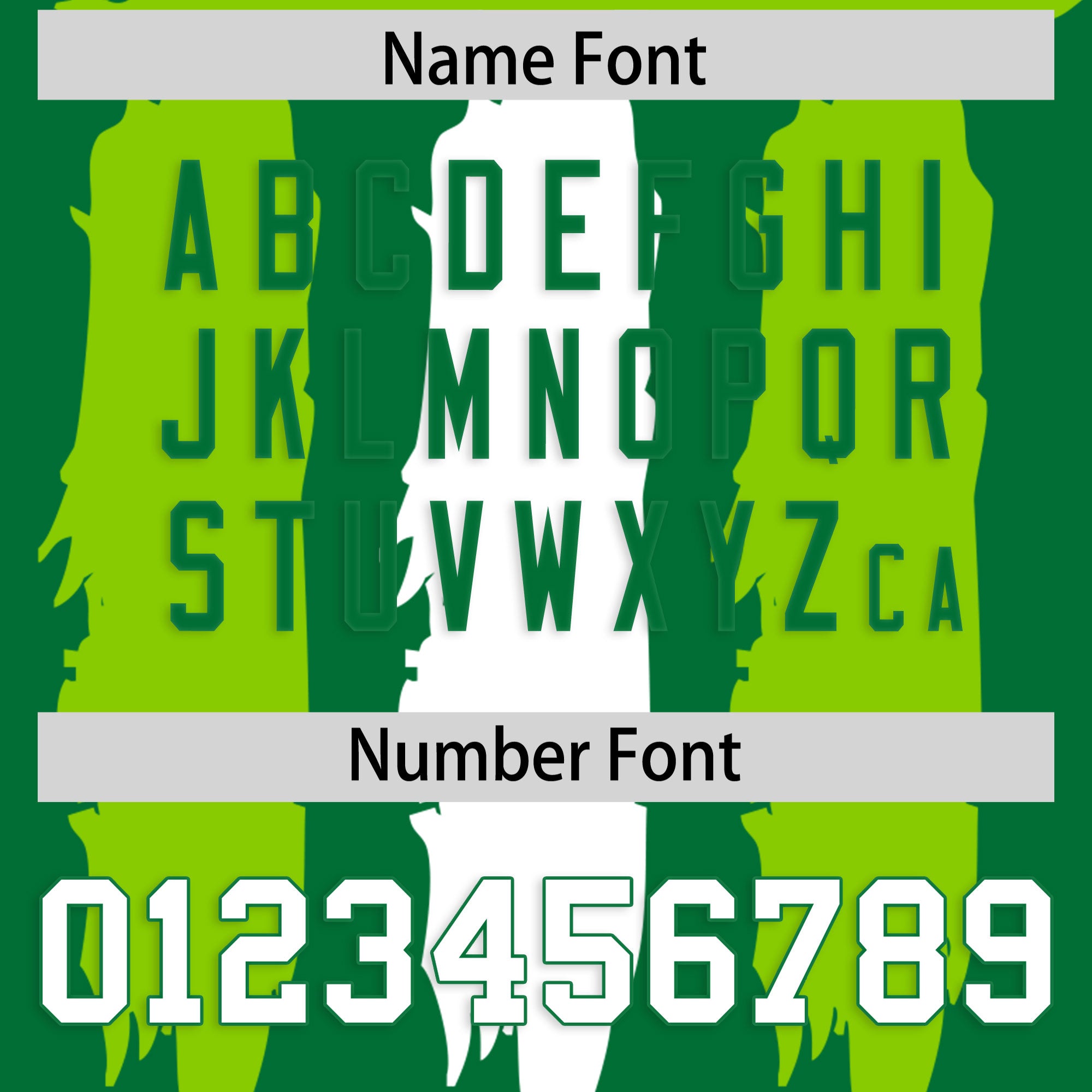 Custom Flag Football Jersey | Kelly Green Neon Green and White Graffiti Pattern Practice 7on7 Uniforms | Add name, number & logo| KXKSHOP