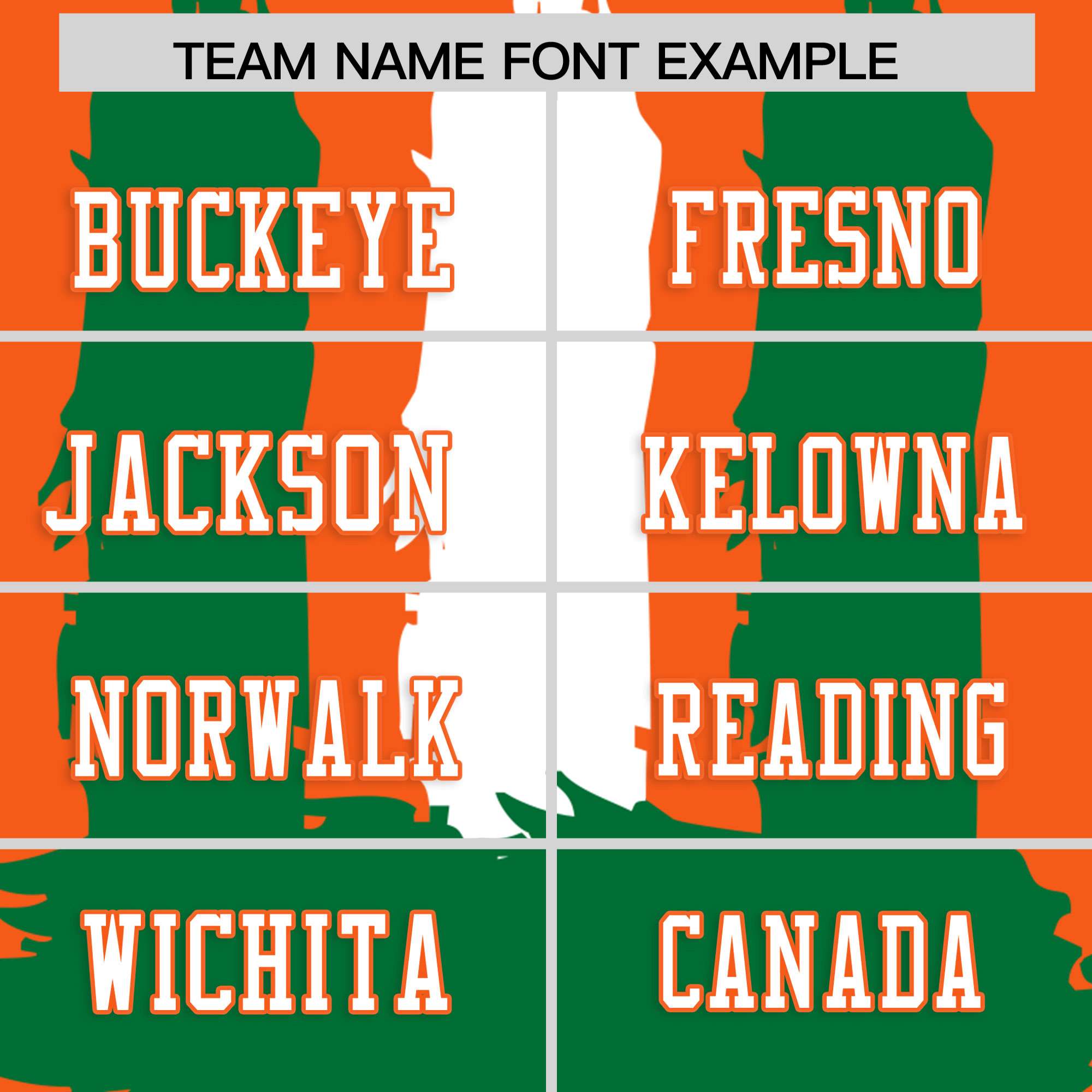 Custom Flag Football Jersey | Orange Kelly Green and White Graffiti Pattern Practice 7on7 Uniforms | Add name, number & logo| KXKSHOP