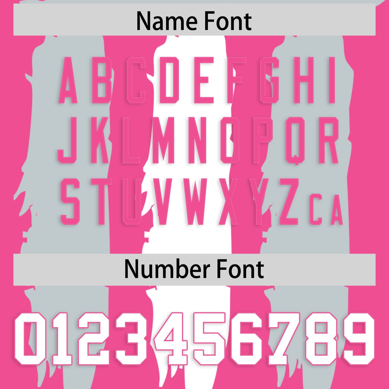 Custom Flag Football Jersey | Pink Silver and White Graffiti Pattern Practice 7on7 Uniforms | Add name, number & logo| KXKSHOP