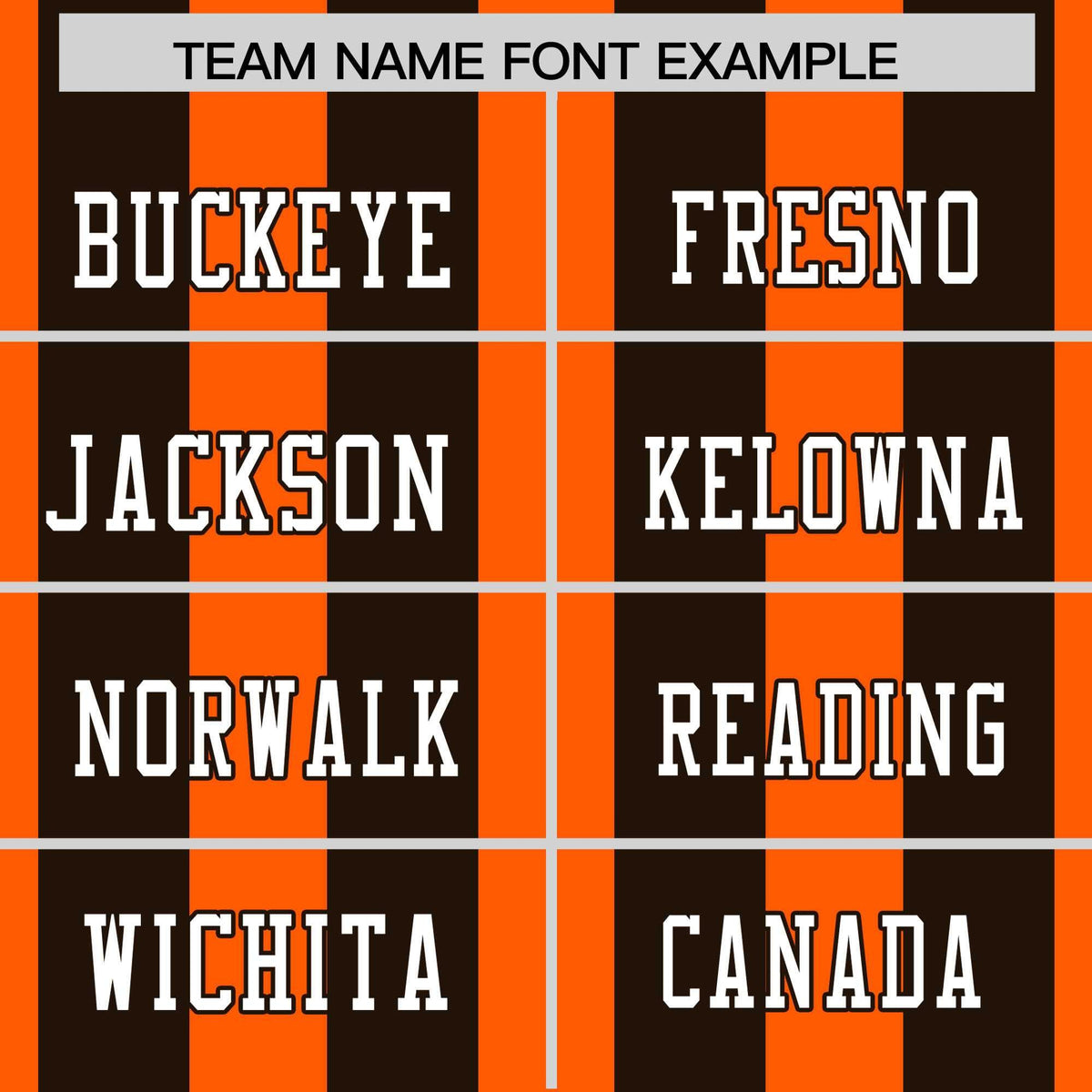 Custom Orange Black Personalized Thick Stripe Design Authentic Football Jersey
