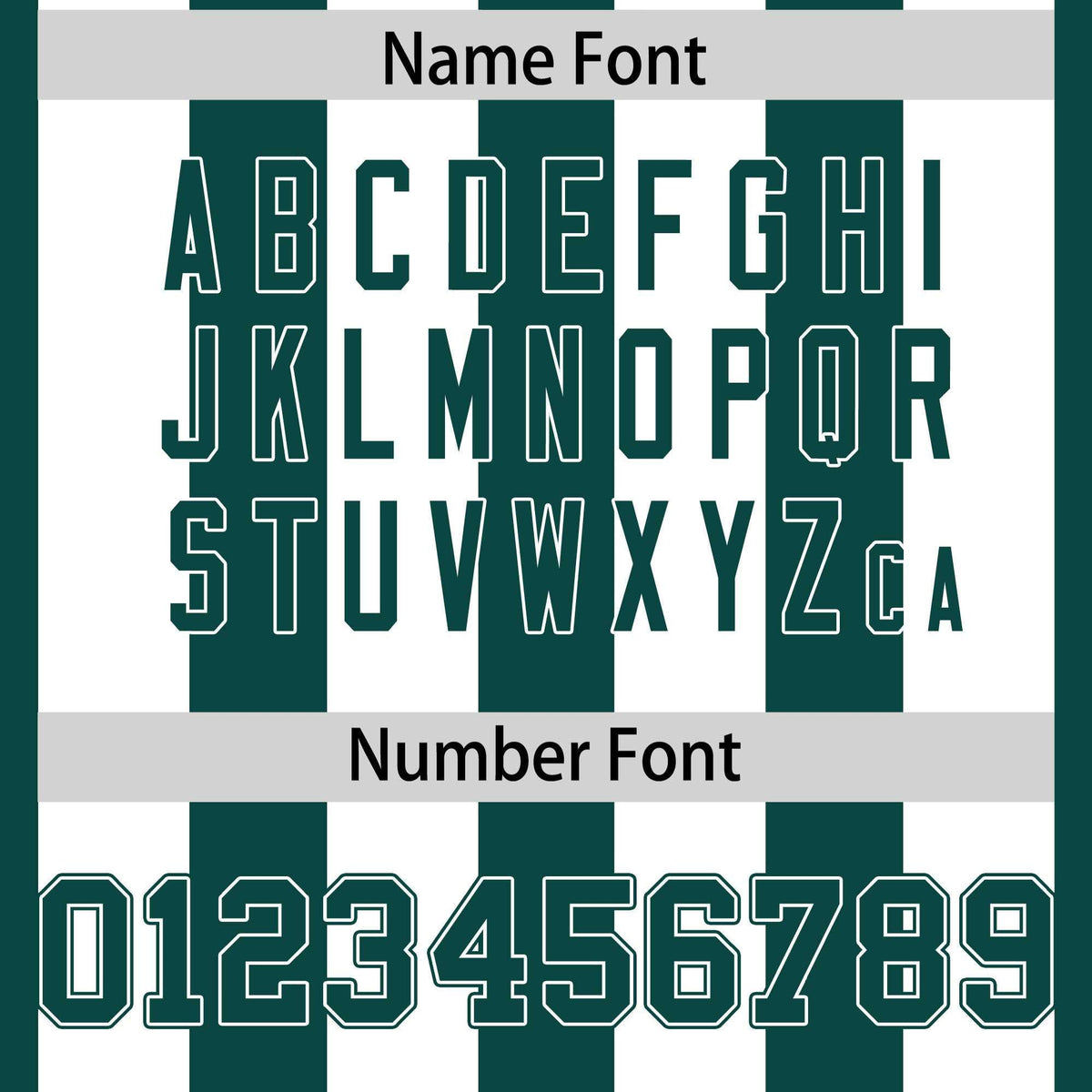 Custom Midnight Green White Personalized Thick Stripe Design Authentic Football Jersey