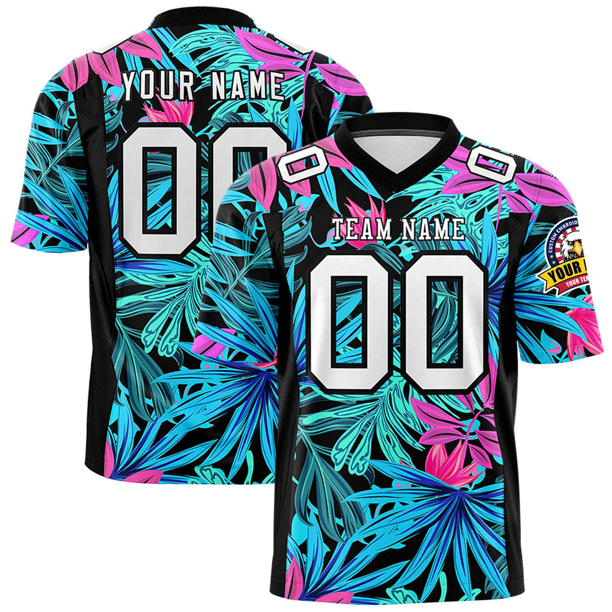 Custom Personalized Printed Graffiti Pattern Design Authentic Football Jersey