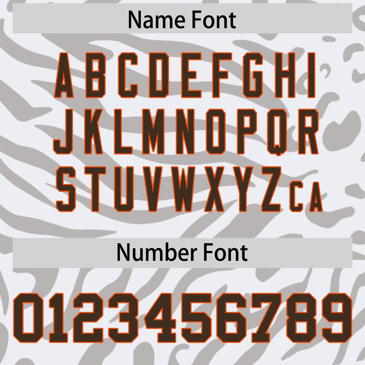 Custom White Brown-Orange Personalized Zebra Stripes Pattern Authentic Football Jersey