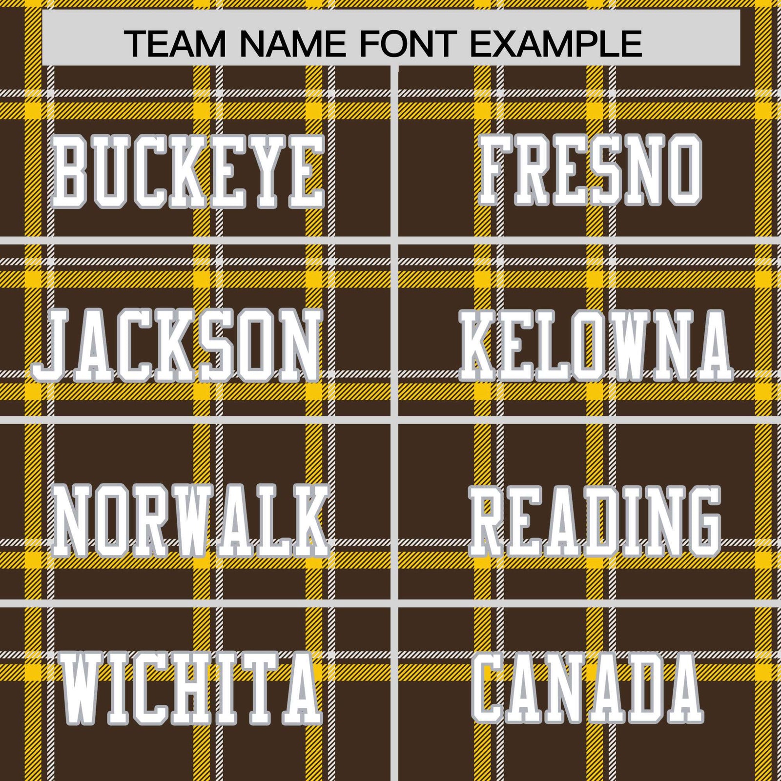 Custom Brown Personalized Plaid Pattern Design Authentic Football Jersey