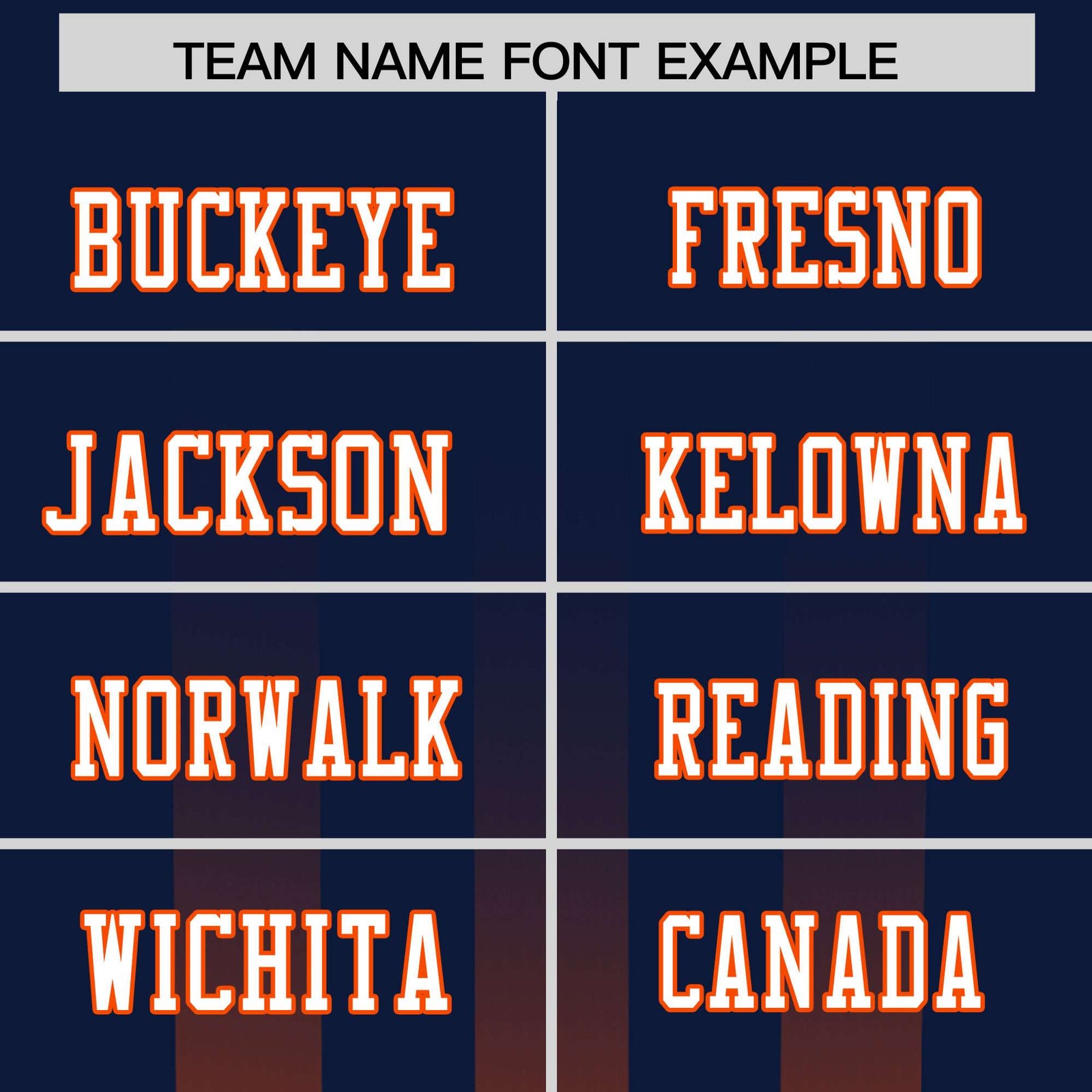 Custom Navy Orange Vertical Fine Stripe Gradient Fashion Personalized Team Football Jersey