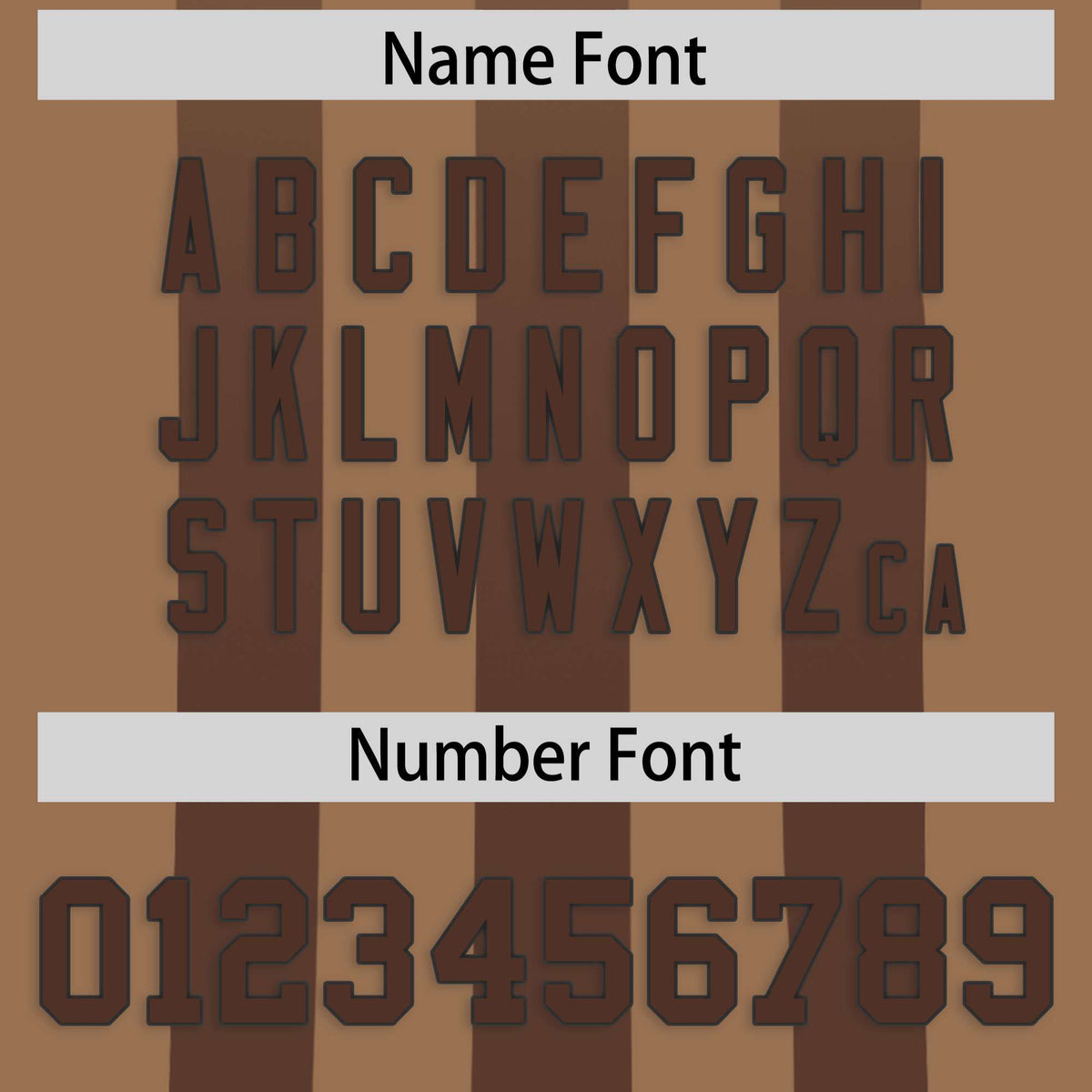 Custom Light Brown Brown Vertical Fine Stripe Gradient Fashion Personalized Team Football Jersey