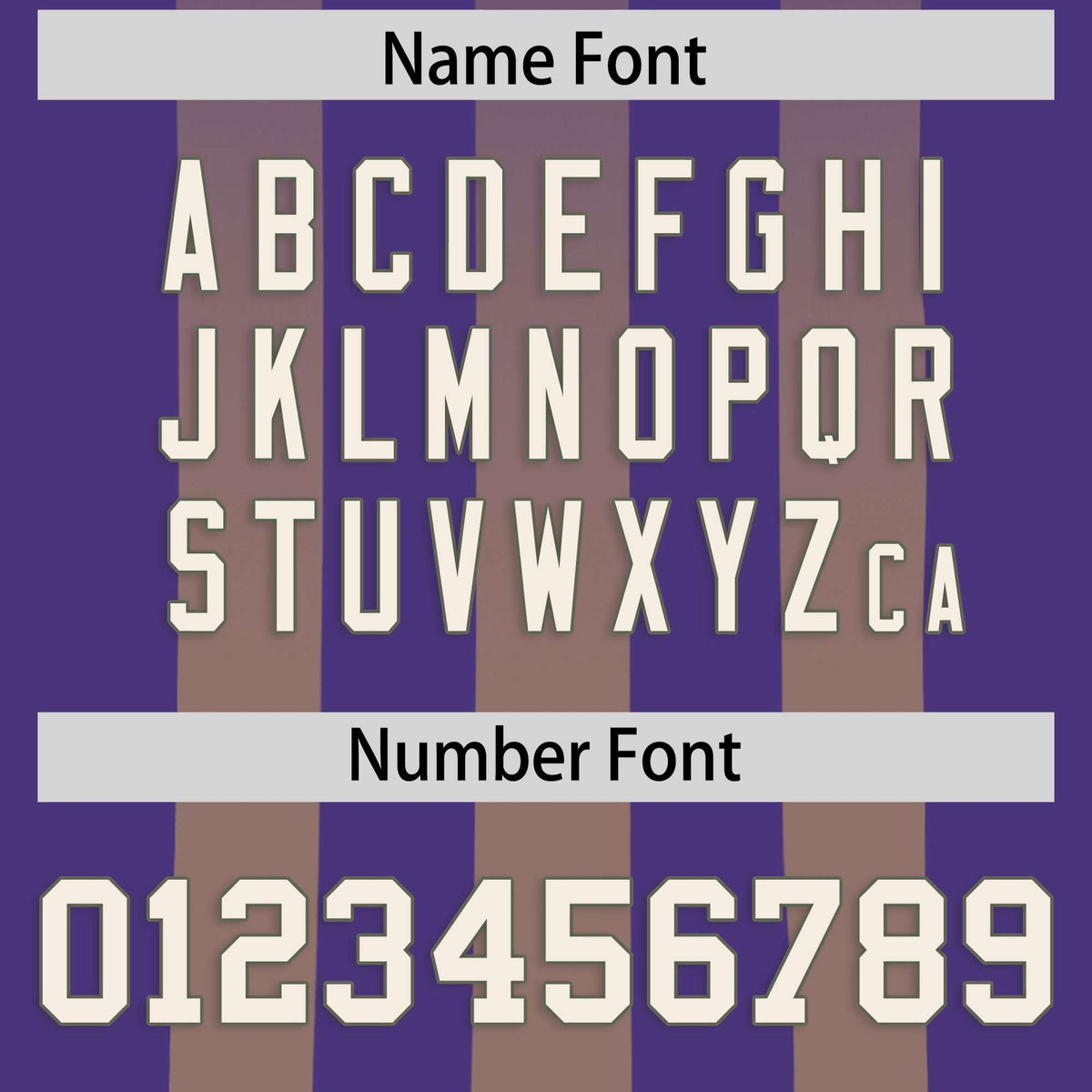 Custom Purple Khaki Vertical Fine Stripe Gradient Fashion Personalized Team Football Jersey