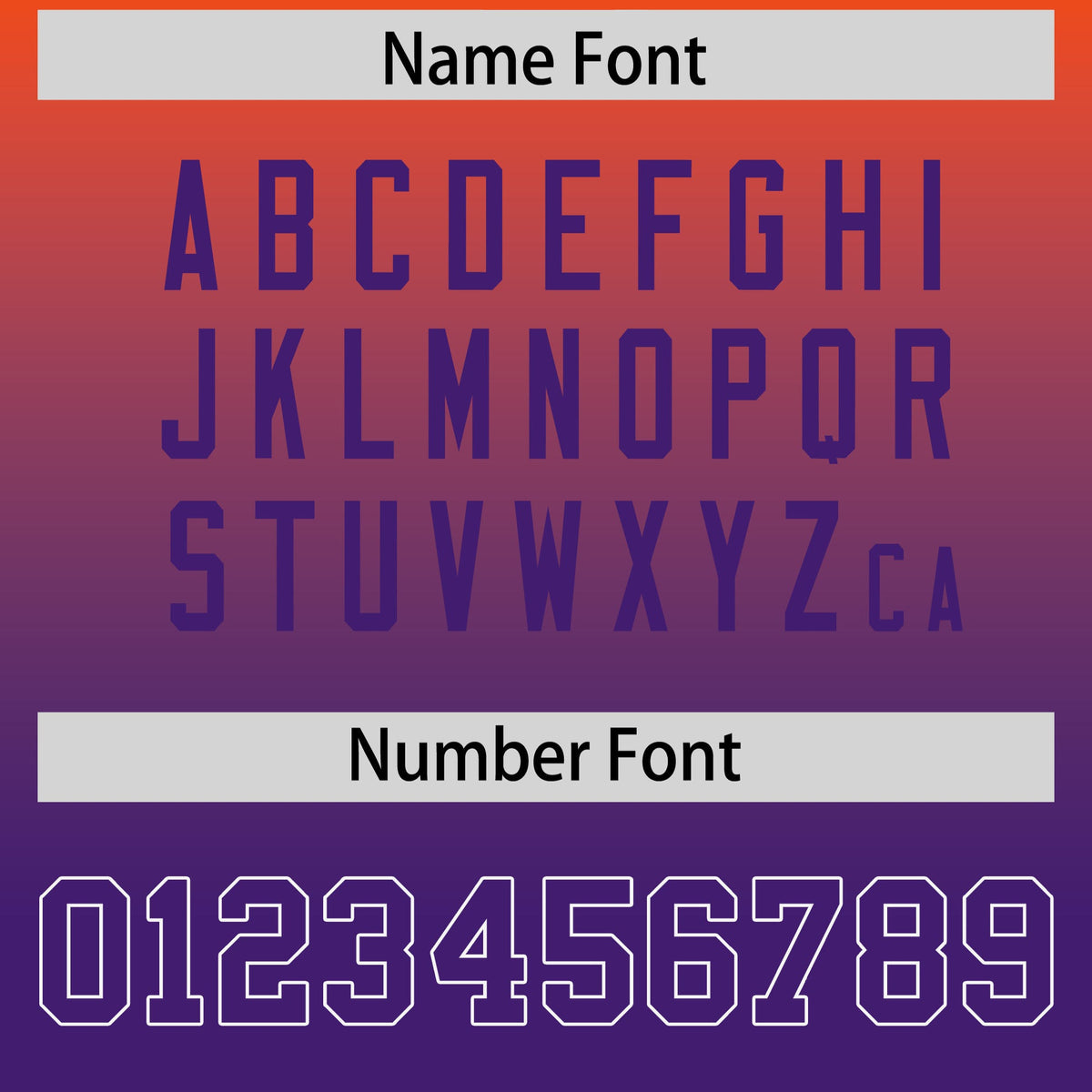 Custom Orange Purple Gradient Personalized Side Pattern Authentic Football Jersey