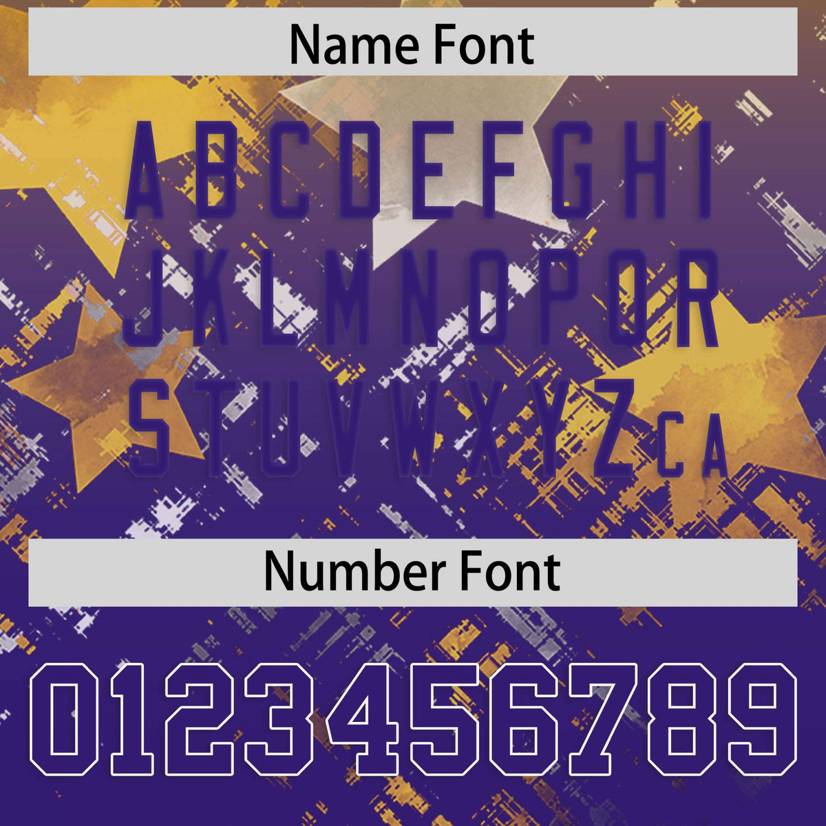 Custom Gold and Purple Customize Flag Football Jersey - 7v7 Uniform| KXKSHOP