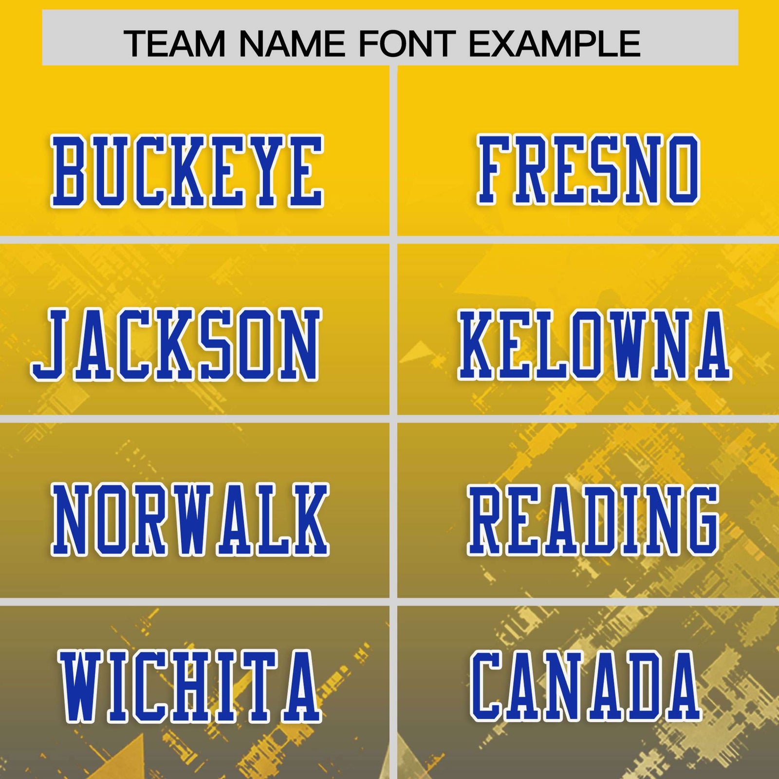 Custom Gold and Royal Customize Flag Football Jersey - 7v7 Uniform| KXKSHOP