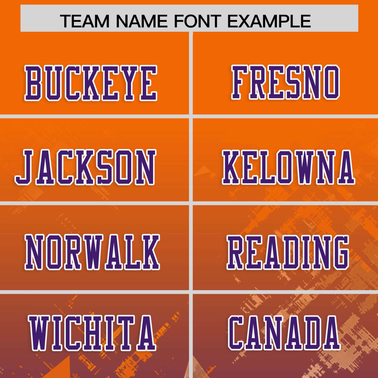 Custom Orange and Purple Customize Flag Football Jersey - 7v7 Uniform| KXKSHOP