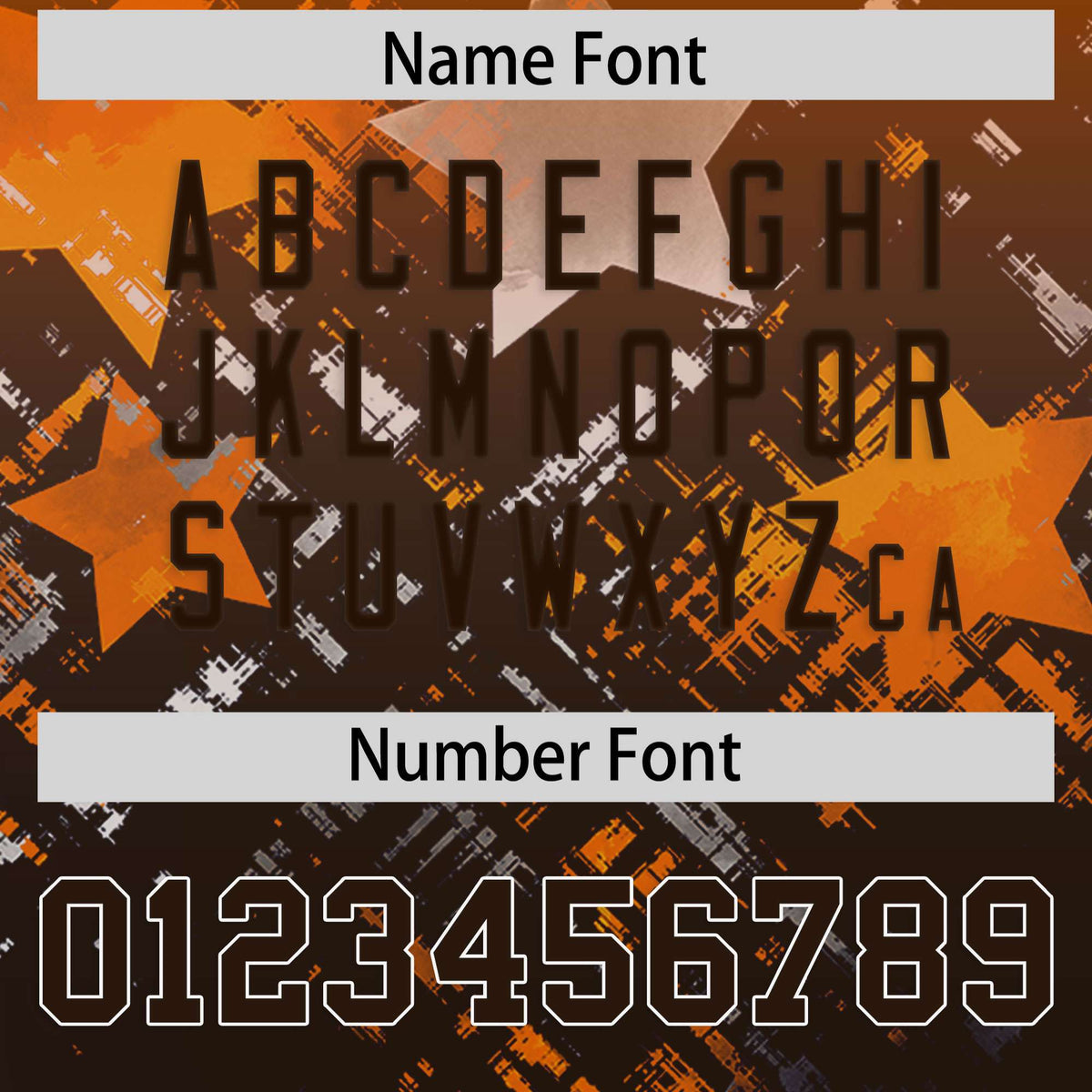 Custom Orange and Brown Customize Flag Football Jersey - 7v7 Uniform| KXKSHOP