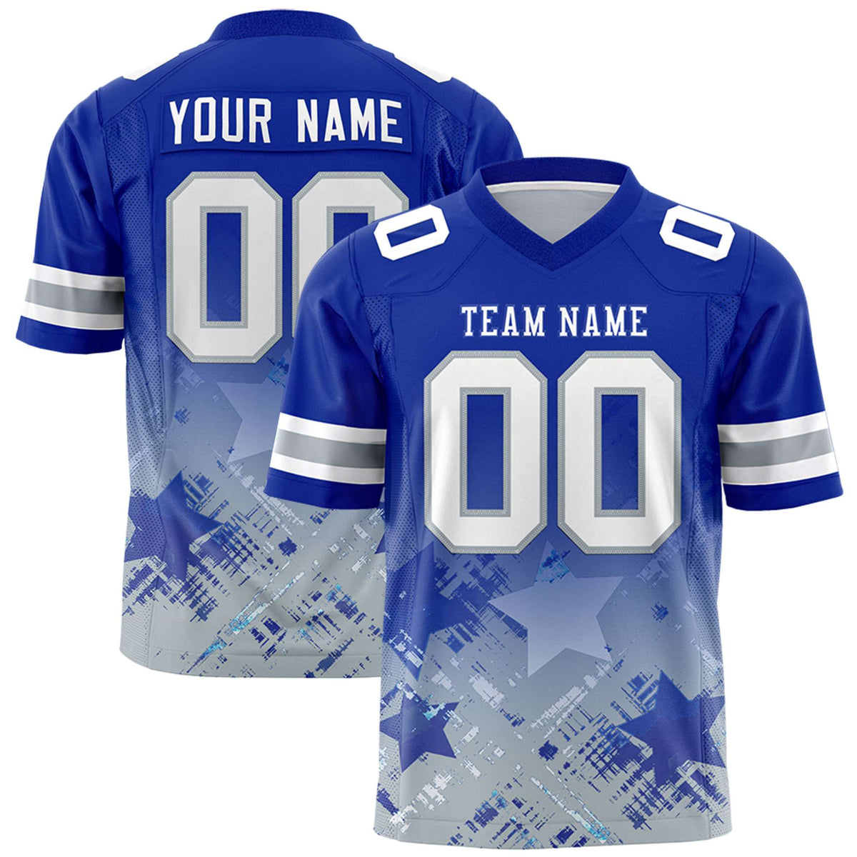 Custom Royal and Royal Customize Flag Football Jersey - 7v7 Uniform| KXKSHOP