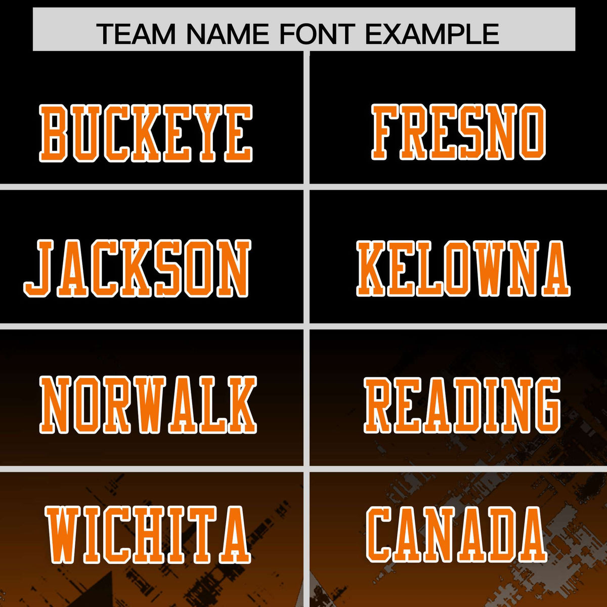 Custom Black and Orange Customize Flag Football Jersey - 7v7 Uniform| KXKSHOP