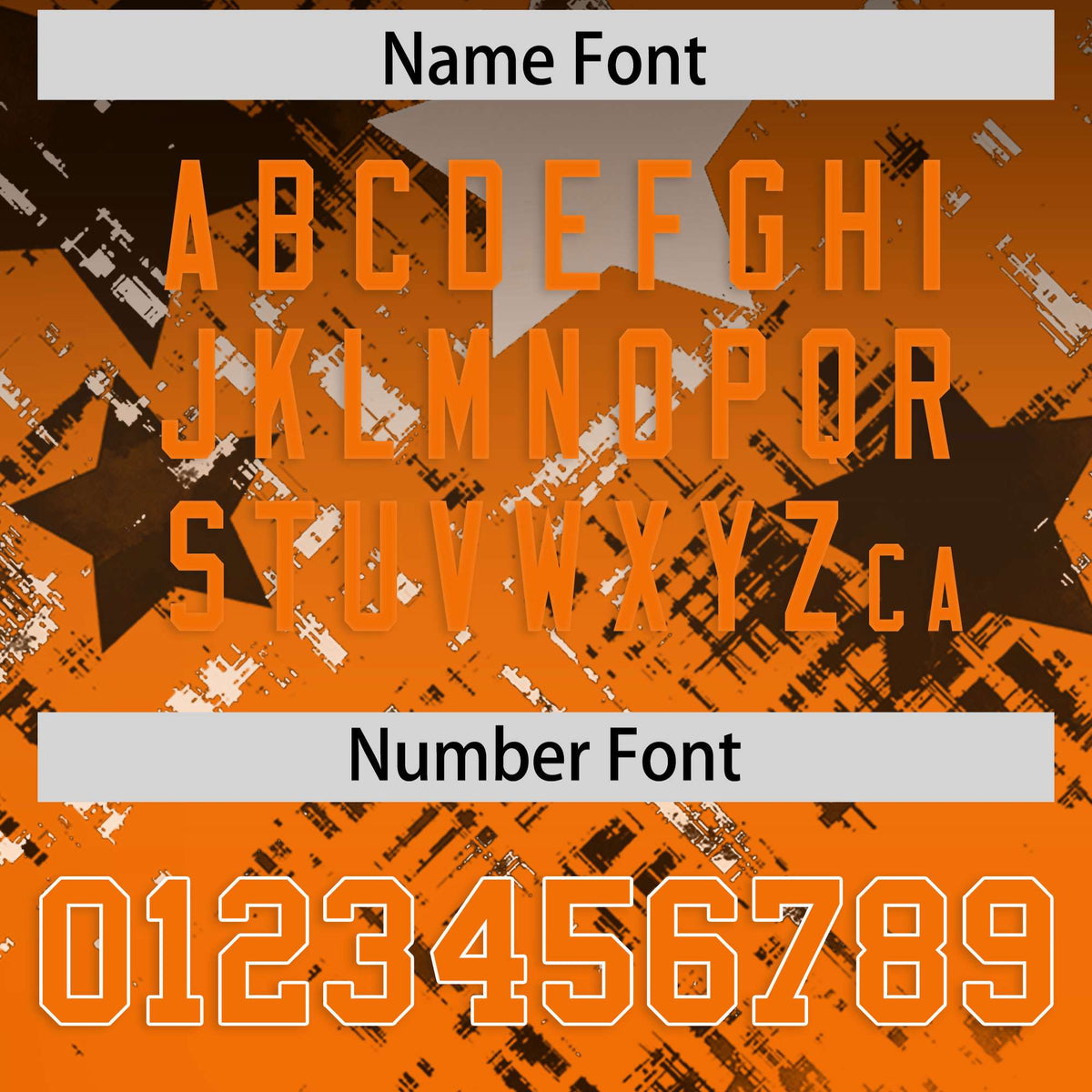 Custom Black and Orange Customize Flag Football Jersey - 7v7 Uniform| KXKSHOP