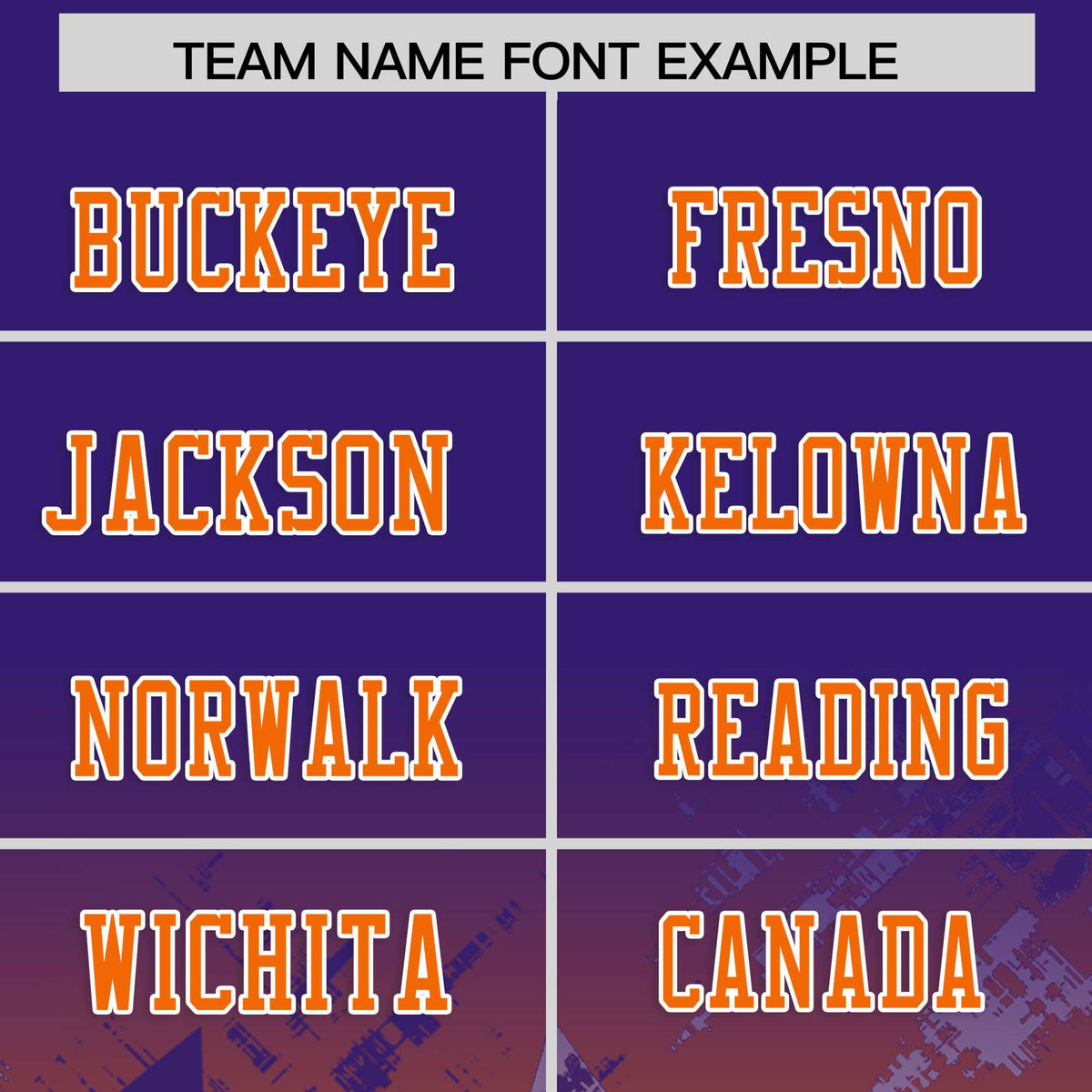 Custom Purple and Orange Customize Flag Football Jersey - 7v7 Uniform| KXKSHOP