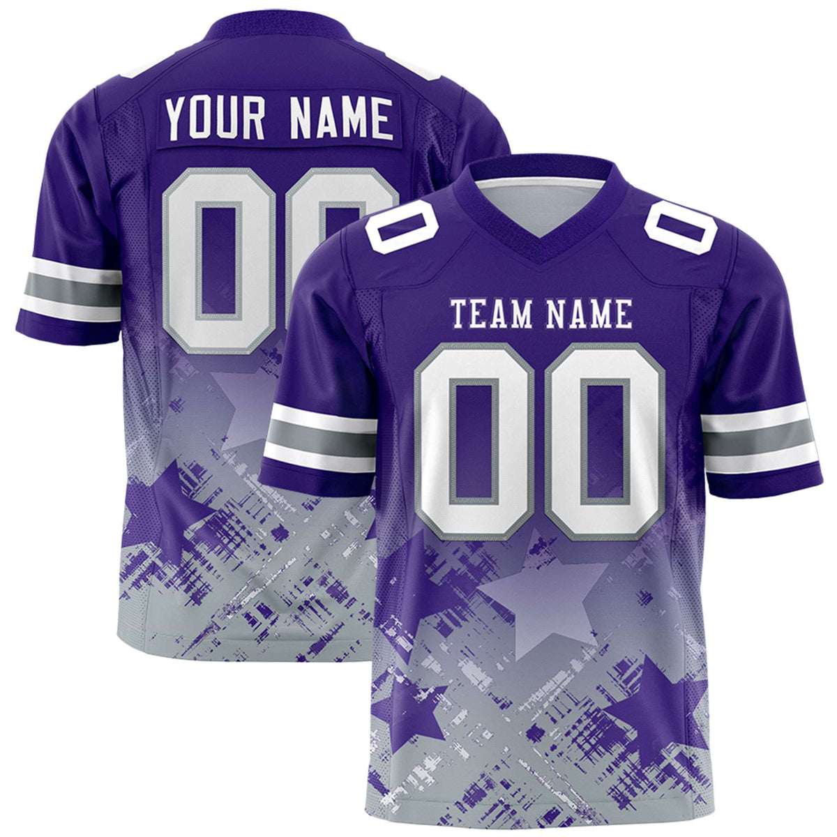 Custom Purple and Purple Customize Flag Football Jersey - 7v7 Uniform| KXKSHOP