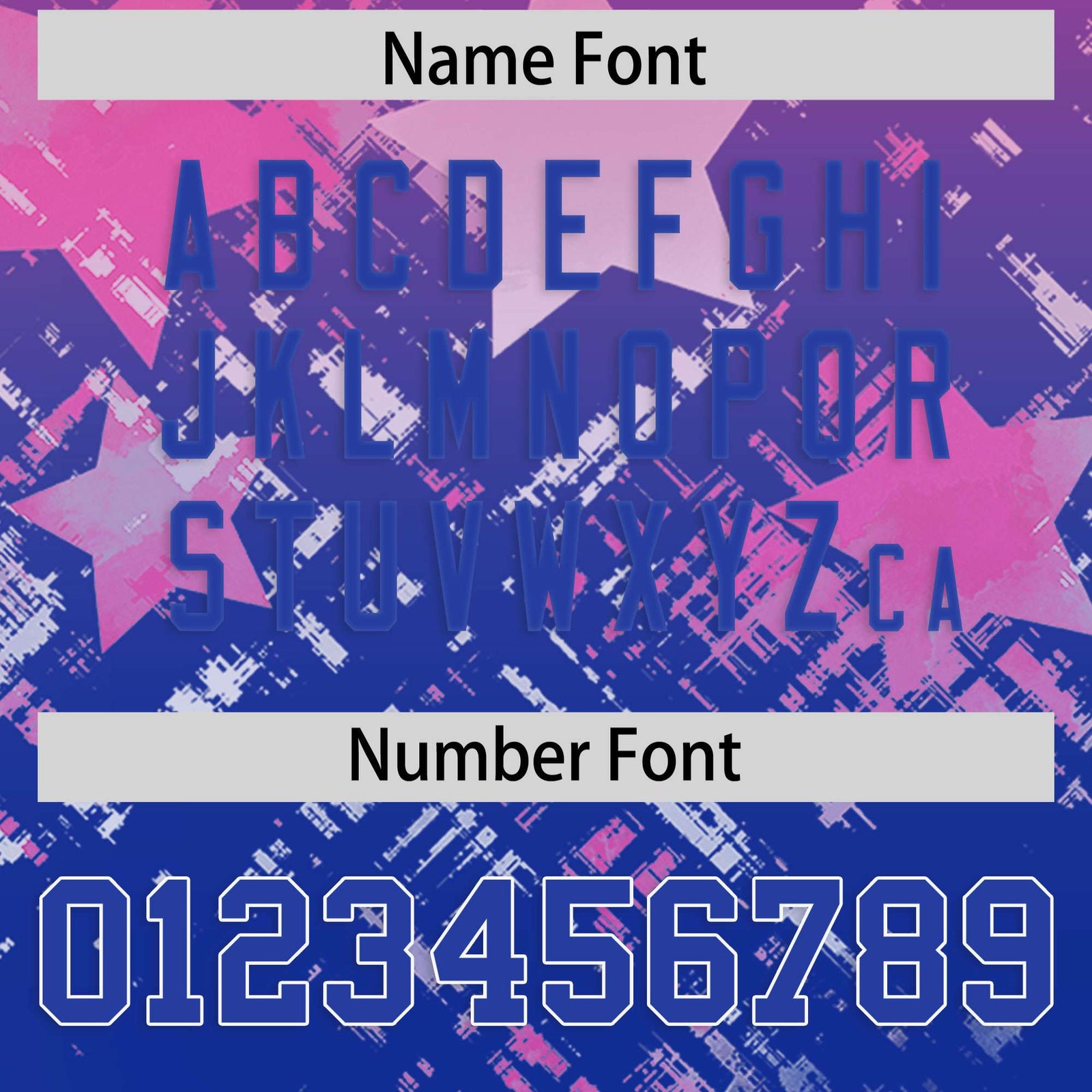 Custom Pink and Royal Customize Flag Football Jersey - 7v7 Uniform| KXKSHOP