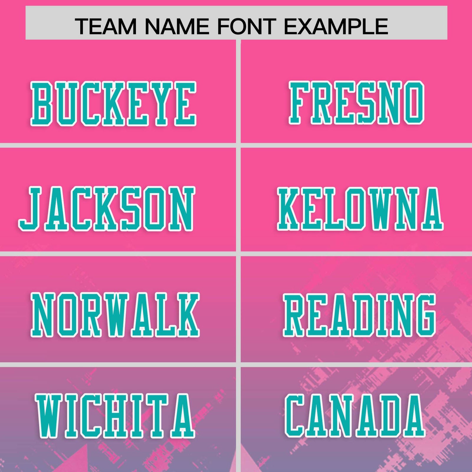 Custom Pink and Aqua Customize Flag Football Jersey - 7v7 Uniform| KXKSHOP