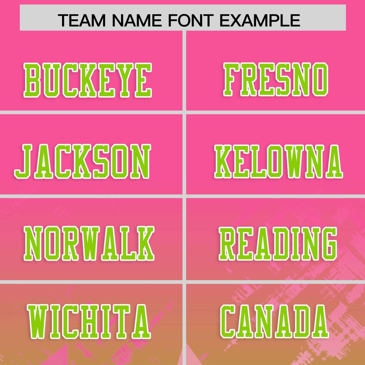 Custom Pink and Neon Green Customize Flag Football Jersey - 7v7 Uniform| KXKSHOP