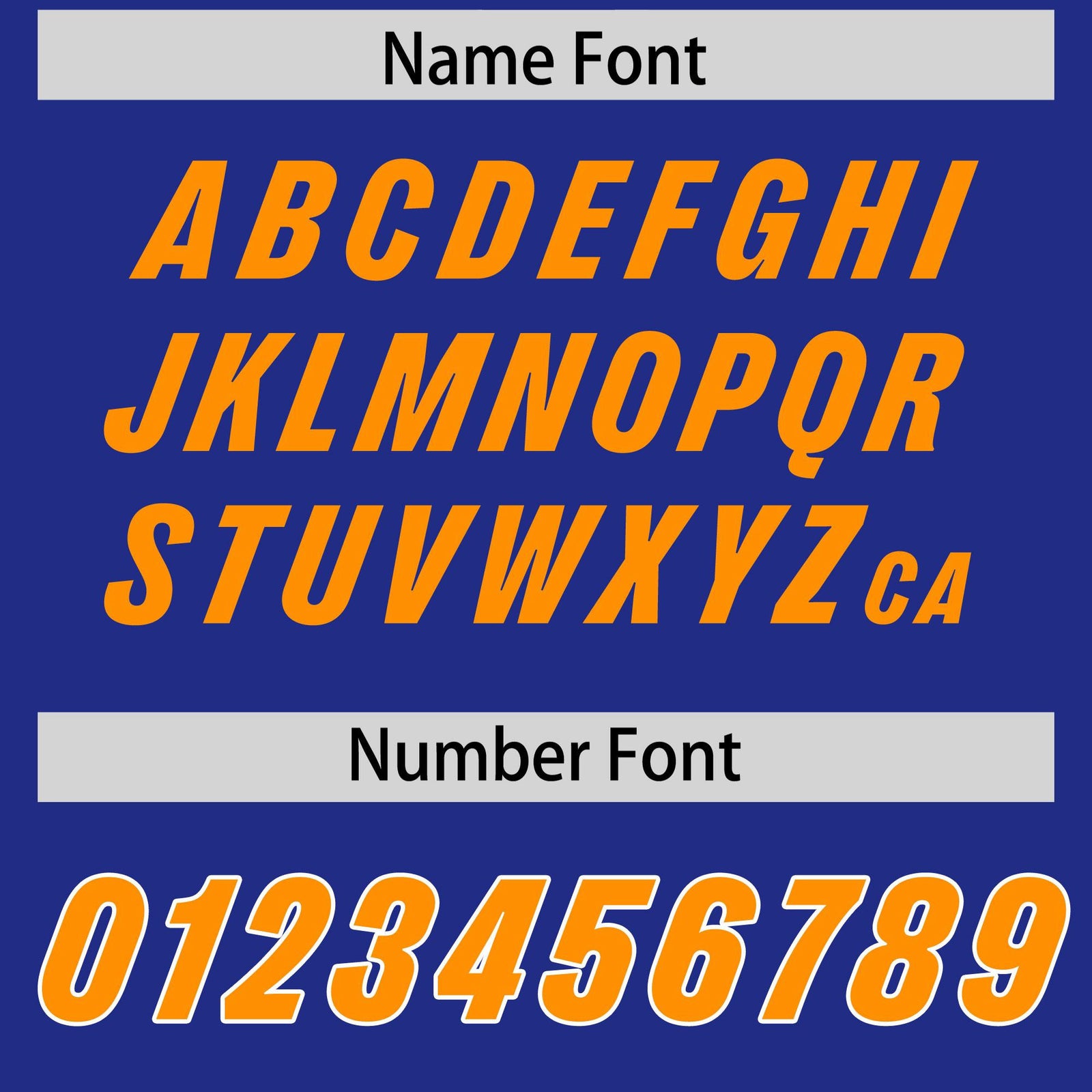 Custom Royal Gold Orange and White Side Stripe Pattern Authentic Football Jersey