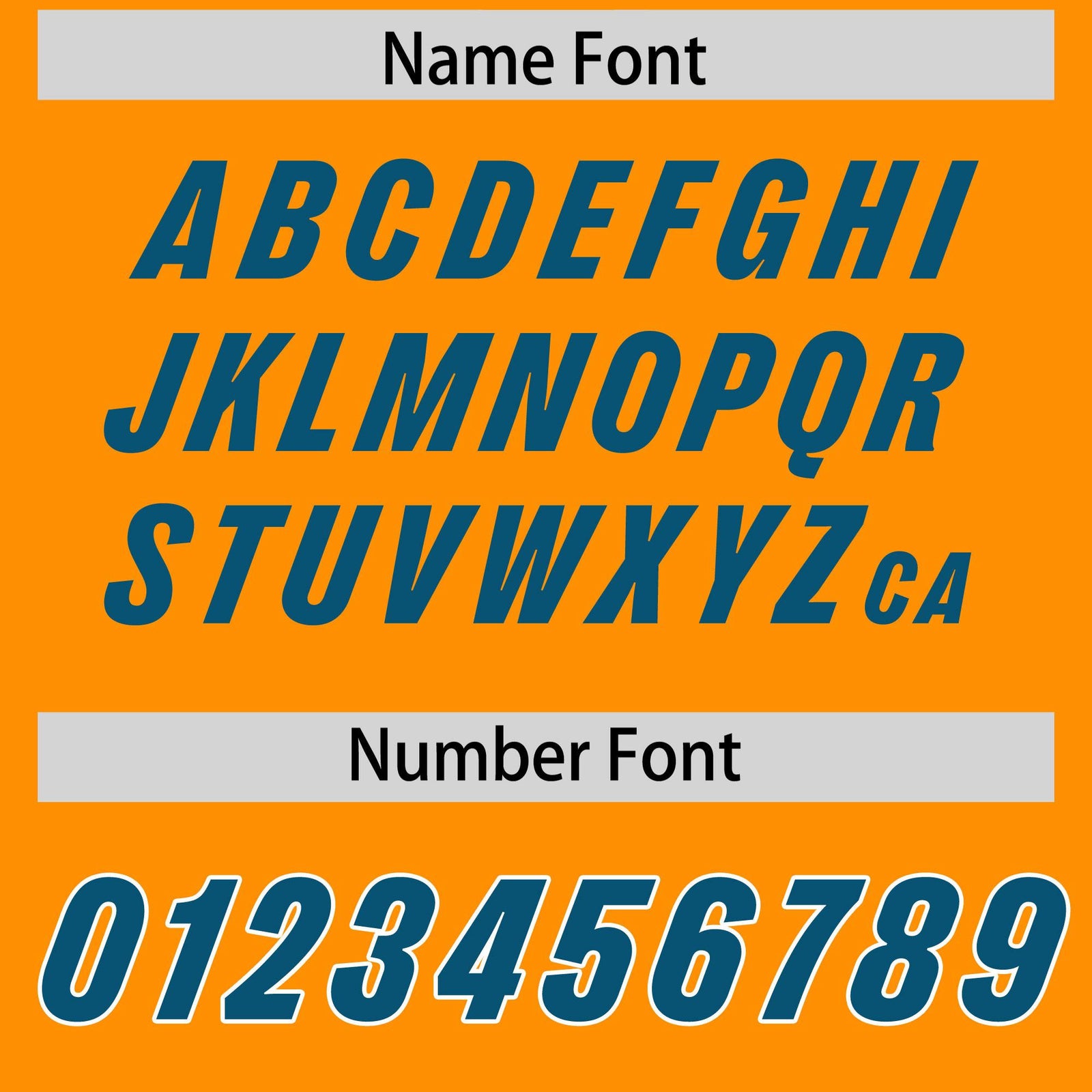 Custom Orange Panther Blue and White Side Stripe Pattern Authentic Football Jersey