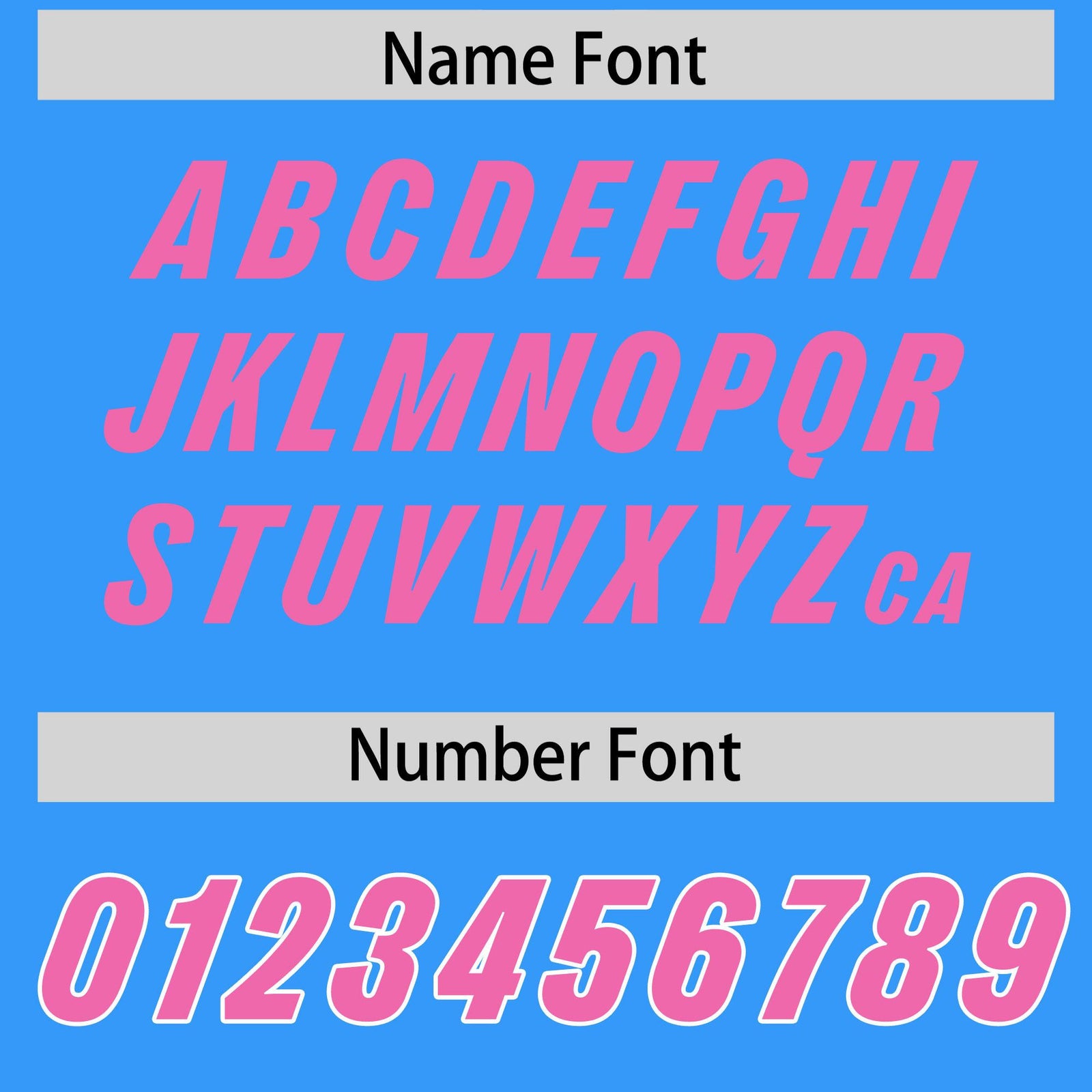 Custom Light Blue Pink and White Side Stripe Pattern Authentic Football Jersey