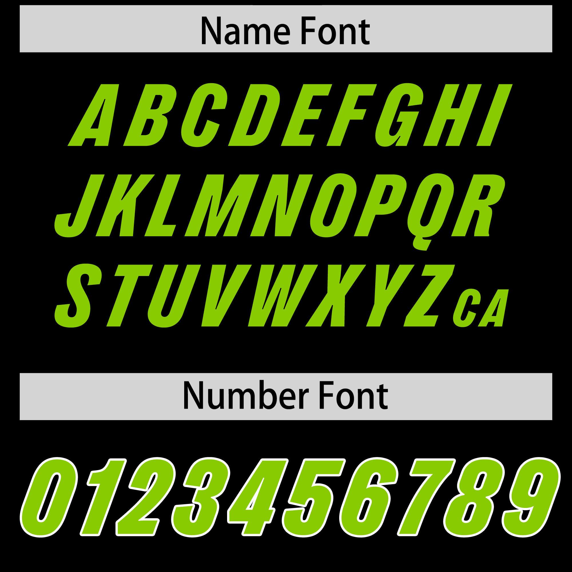 Custom Black Neon Green and White Side Stripe Pattern Authentic Football Jersey
