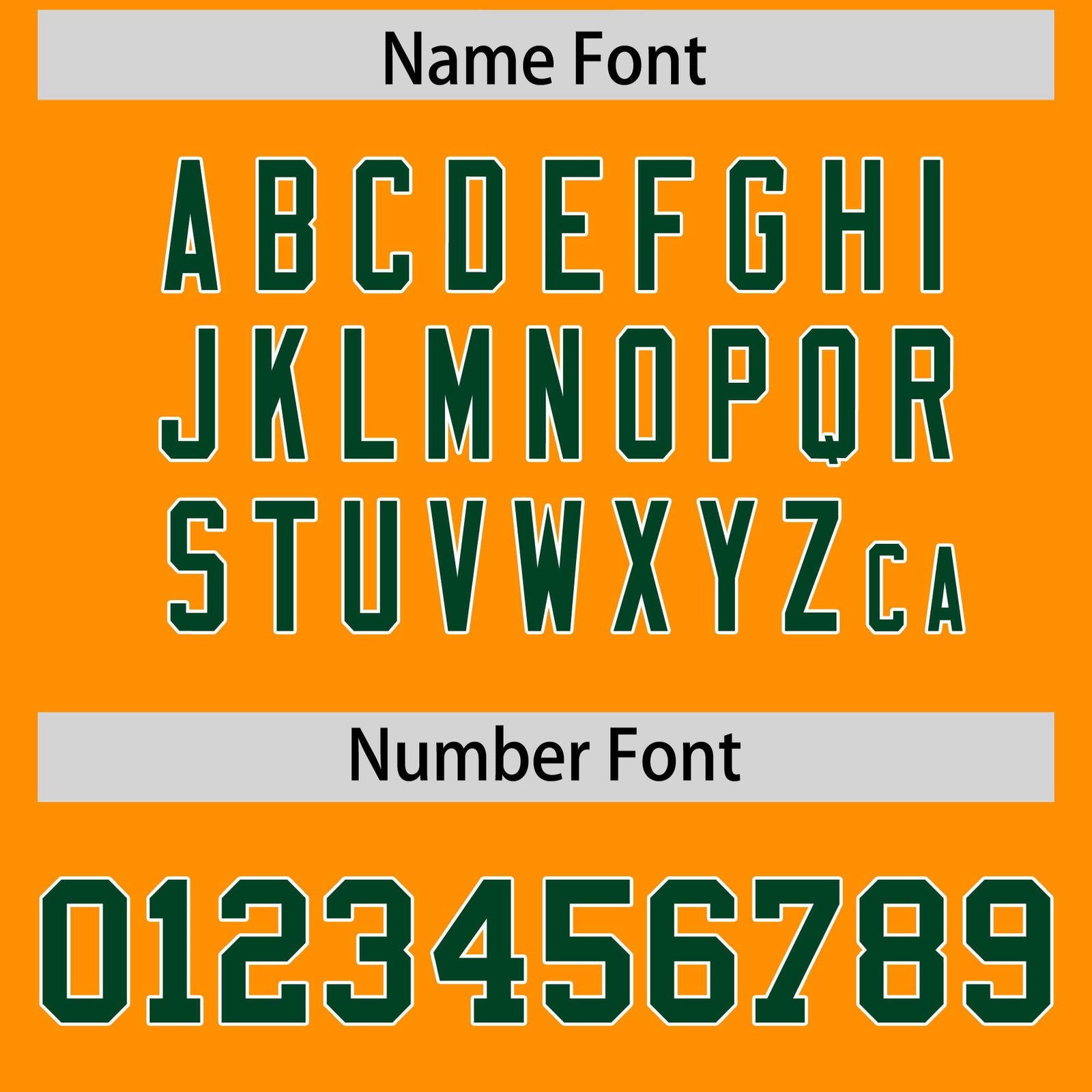 Custom Orange Green and White Side Stripe Pattern Authentic Football Jersey