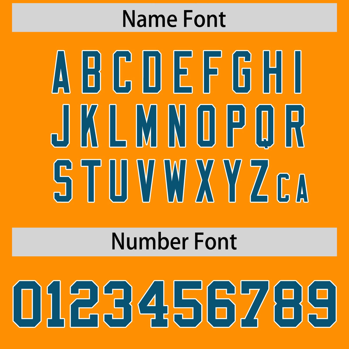 Custom Orange Panther Blue and White Side Stripe Pattern Authentic Football Jersey