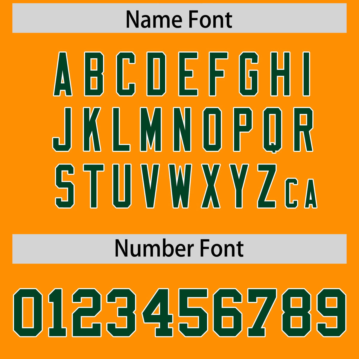 Custom Orange Green and White Side Stripe Pattern Authentic Football Jersey